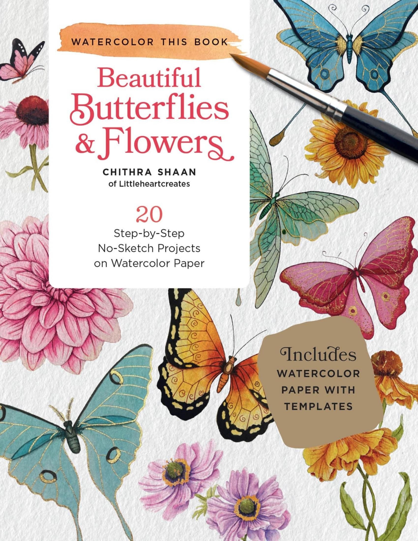 Portada ampliada de Beautiful Butterflies & Flowers