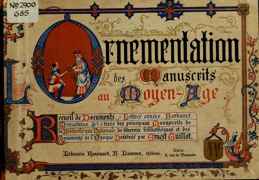 Portada ampliada de Présentation des manuscrits moyen-âge