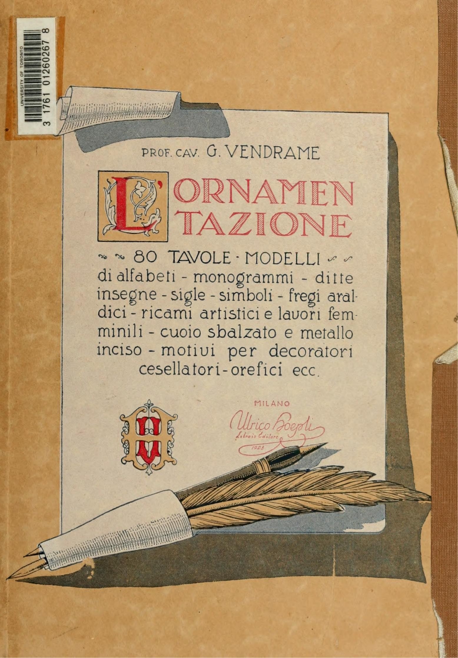 Portada ampliada de ORNAMENTAZIONE