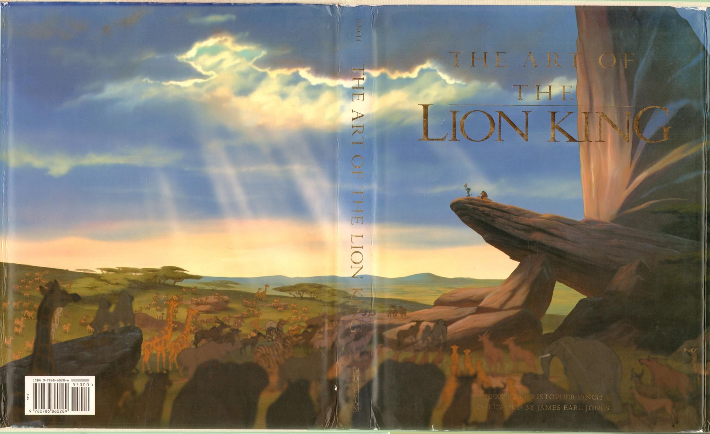 Portada ampliada de THE ART OF THE LION KING
