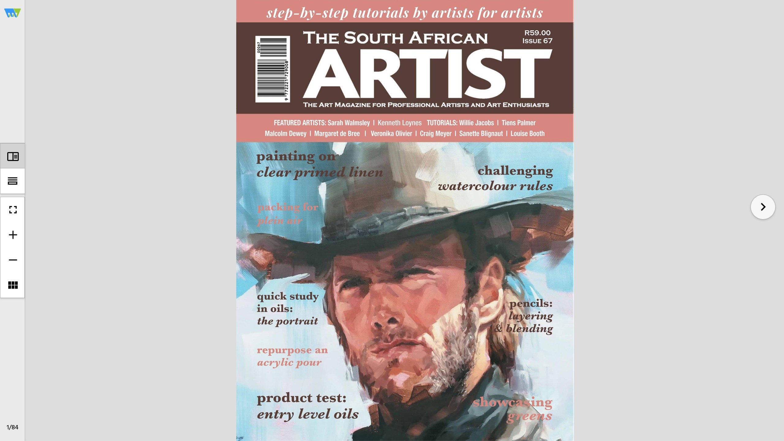 Portada ampliada de THE SOUTH AFRICAN ARTIST