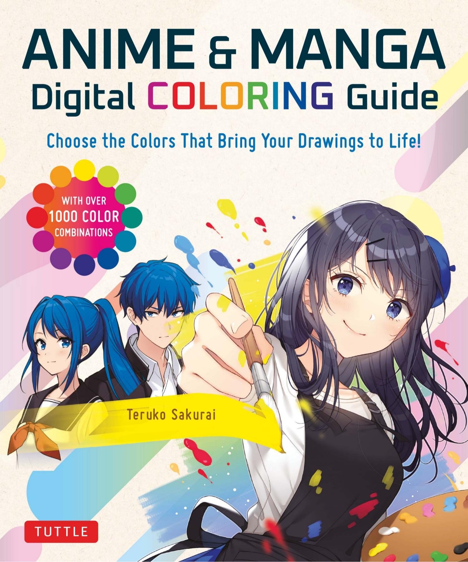 Portada ampliada de ANIME & MANGA Digital COLORING Guide