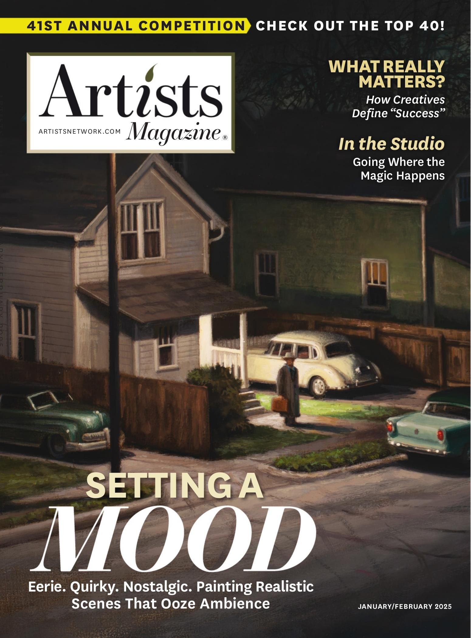 Portada ampliada de Artists Magazine