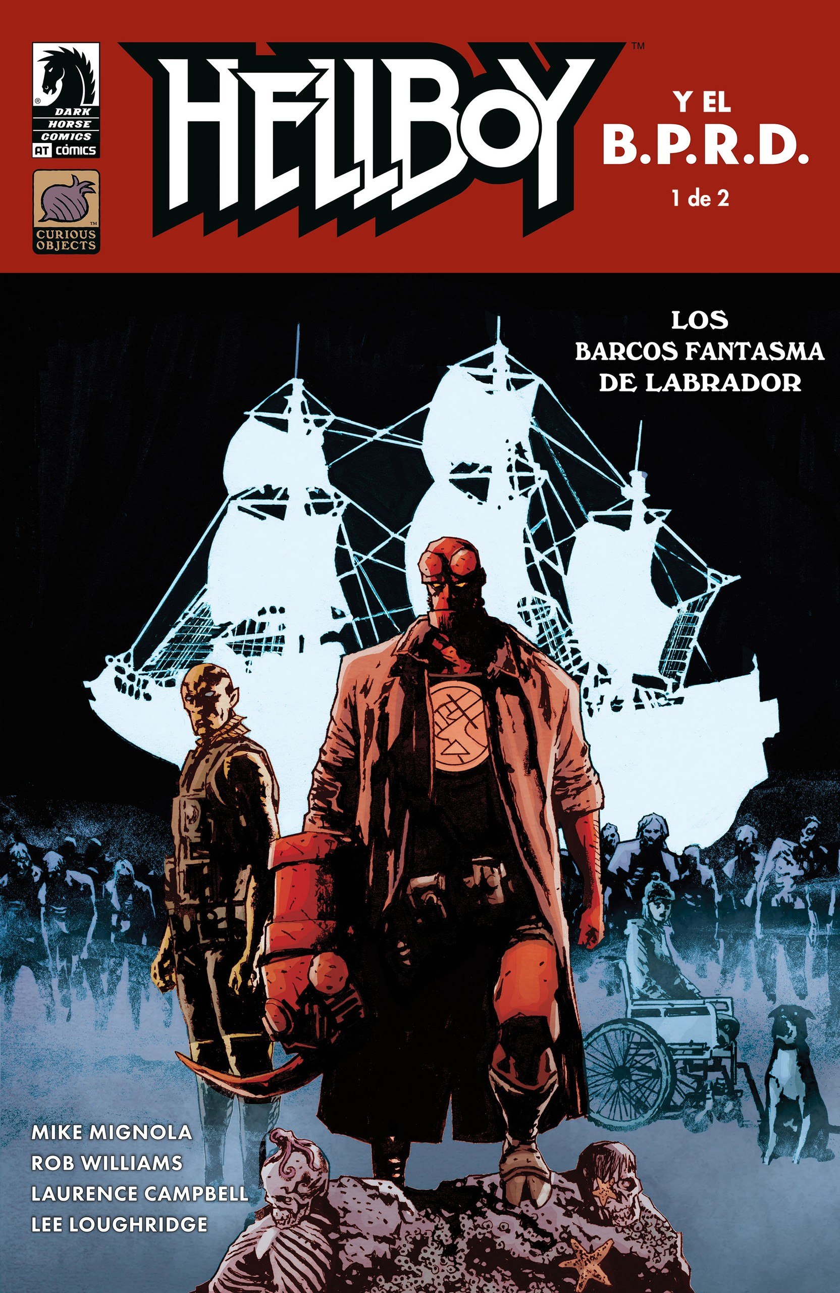 Portada ampliada de HELLBOY Y EL B.P.R.D. 1 de