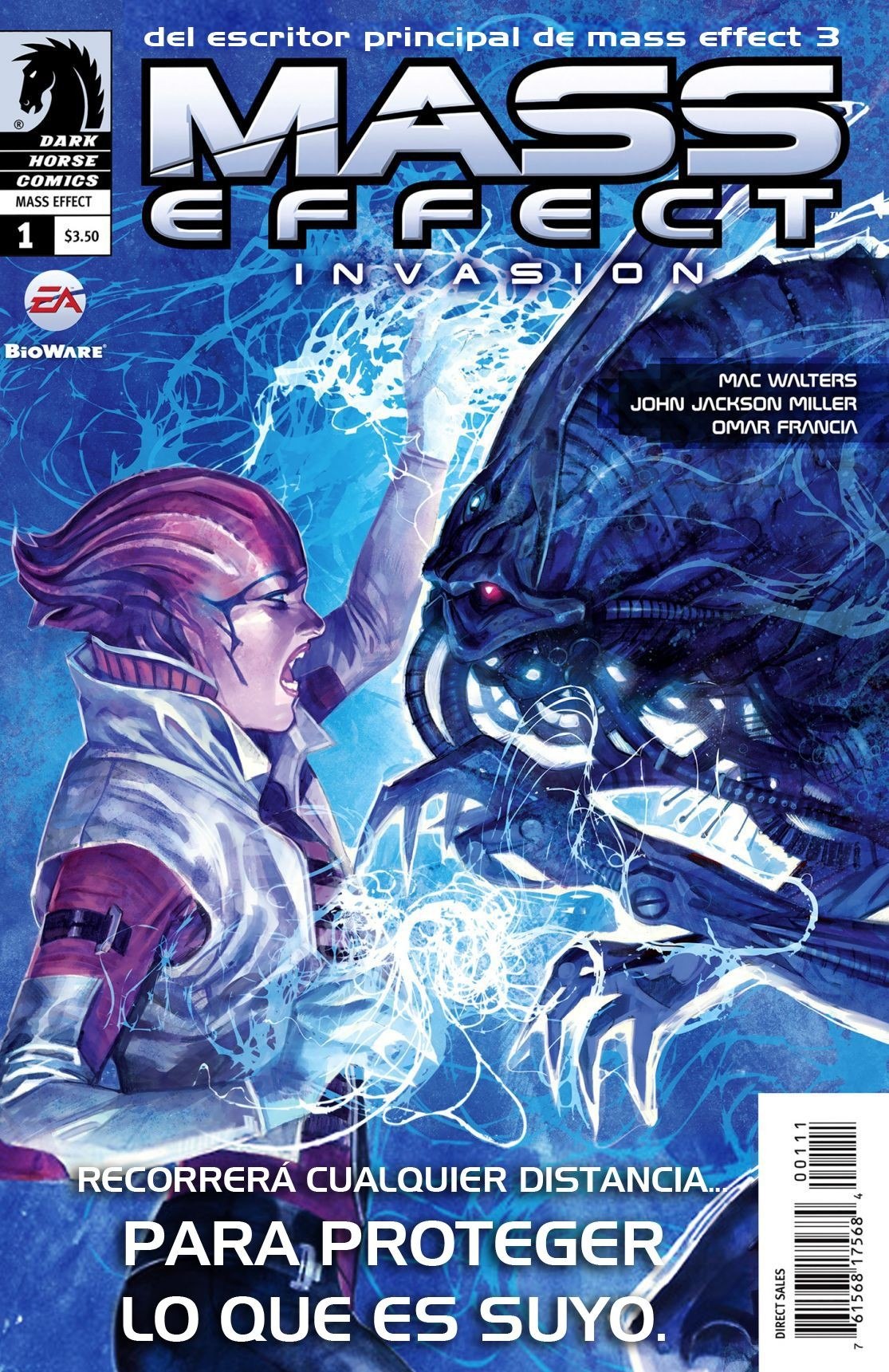 Portada ampliada de MASS EFFECT INVASION
