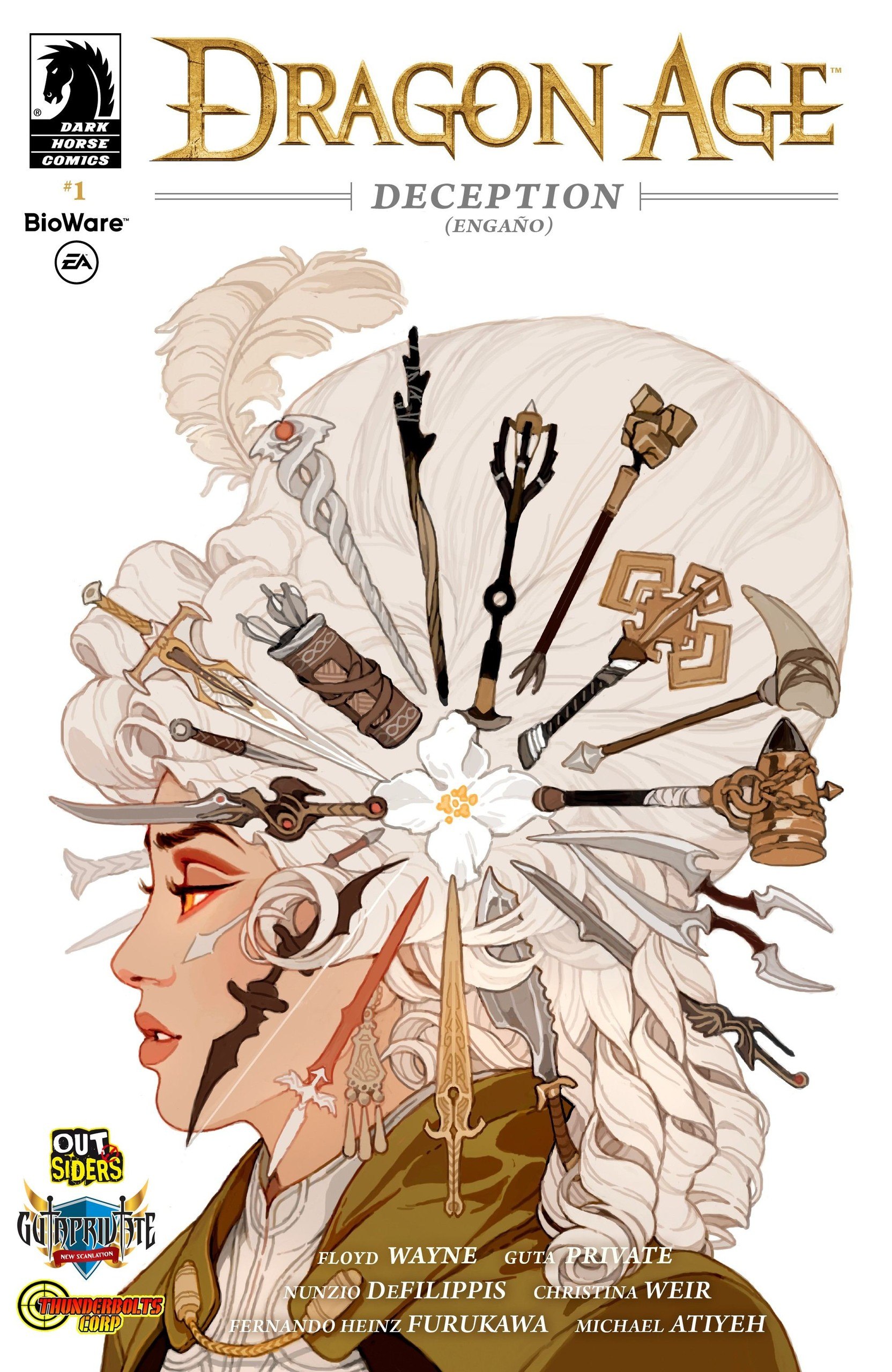 Portada ampliada de Dragon Age: Deception (England)