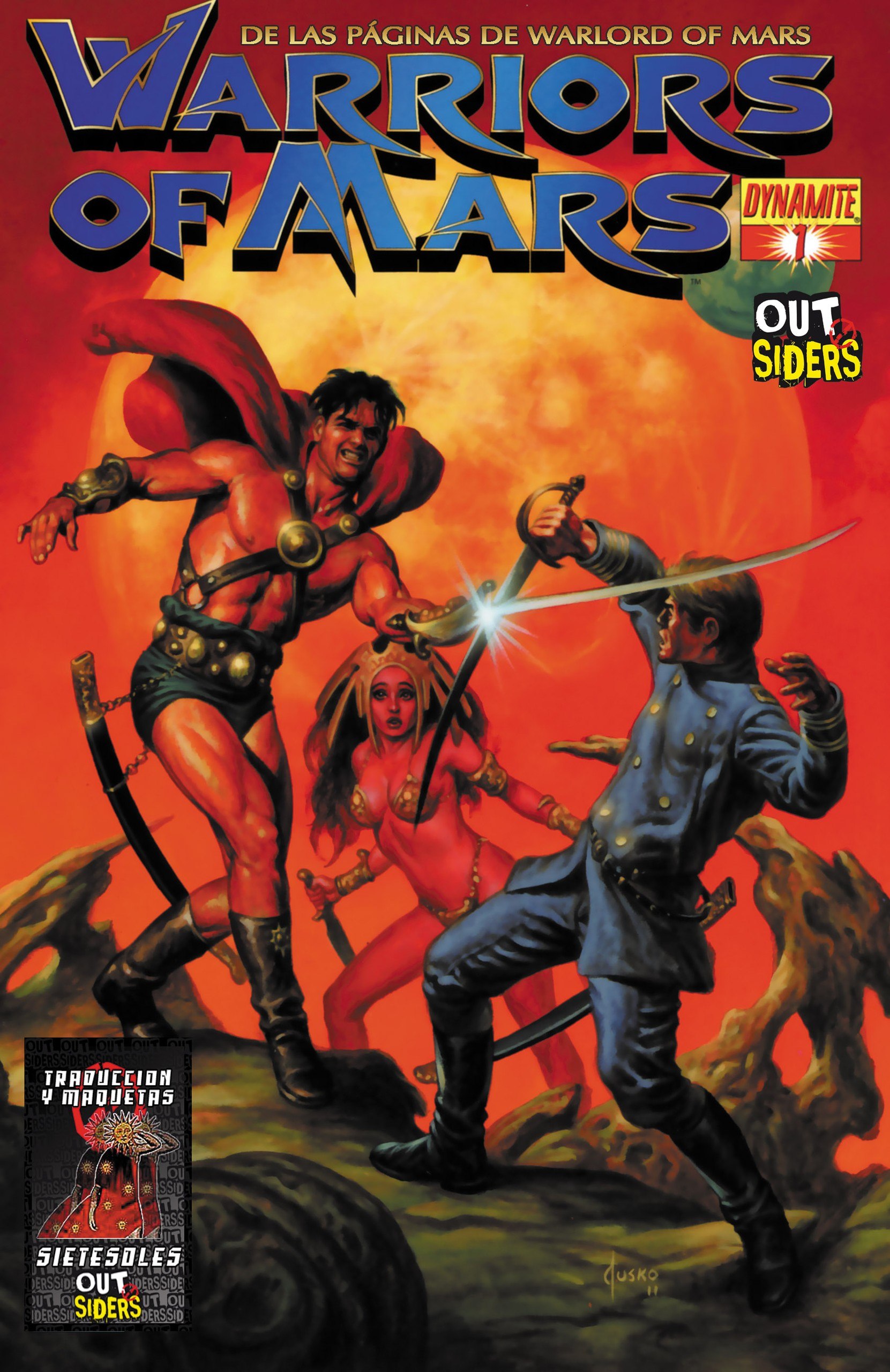 Portada ampliada de WARRIORS OF MARS
