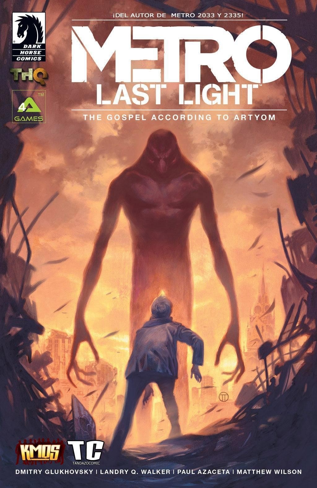 Portada ampliada de METRO LAST LIGHT THE GOSPEL ACCORDING TO ARTYOM