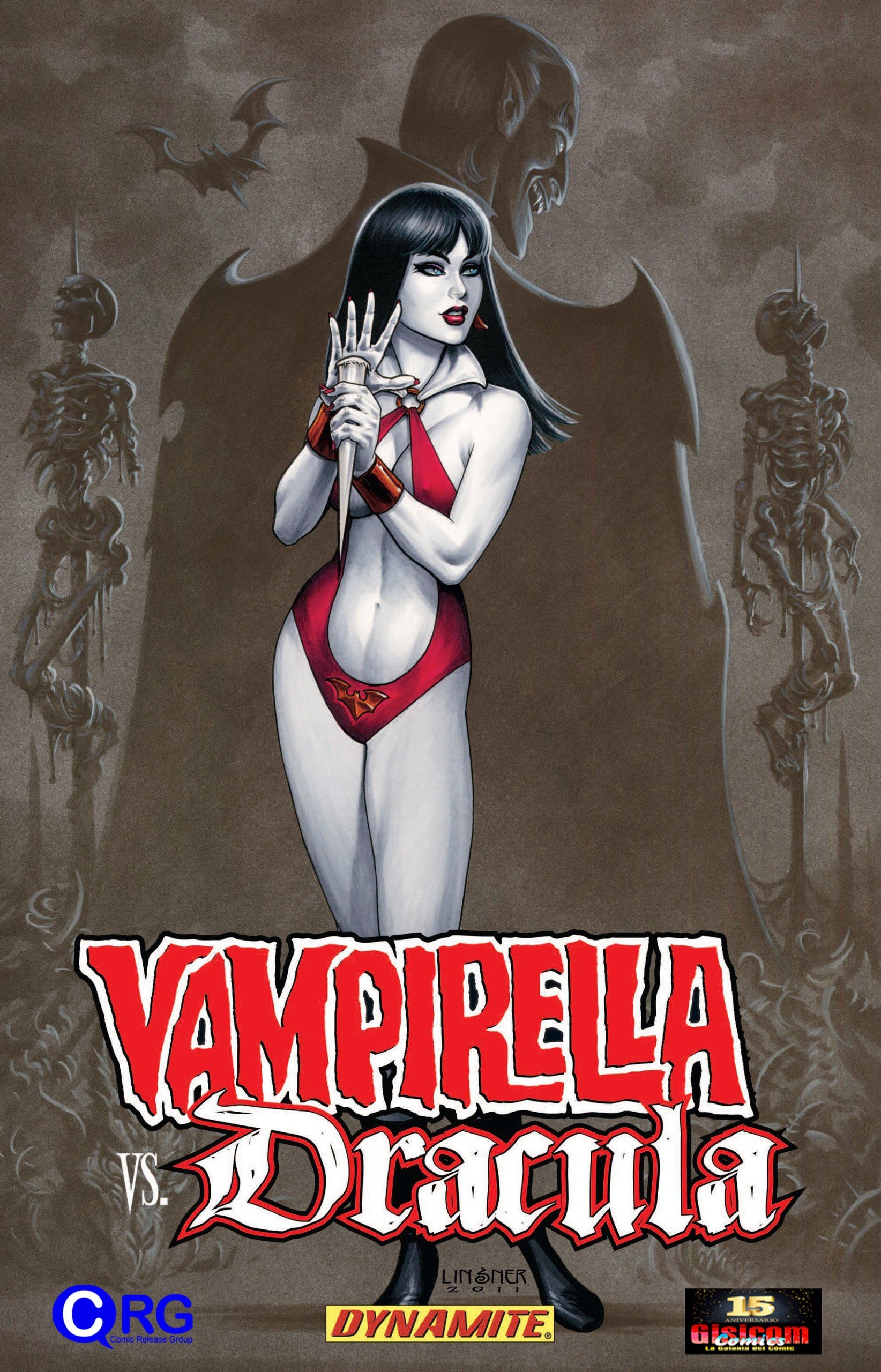 Portada ampliada de VAMPIRELLA VS. DRACULA