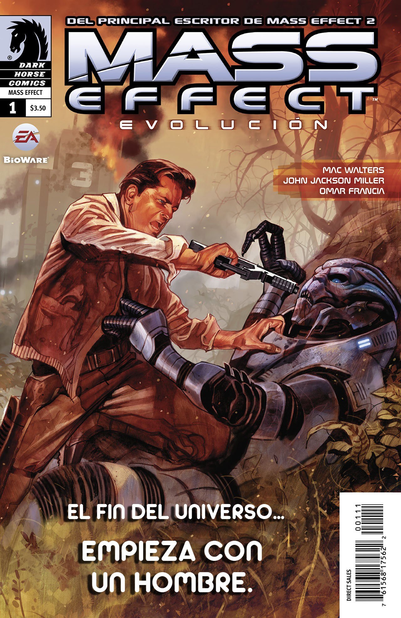 Portada ampliada de MASS EFFECT EVOLUCION