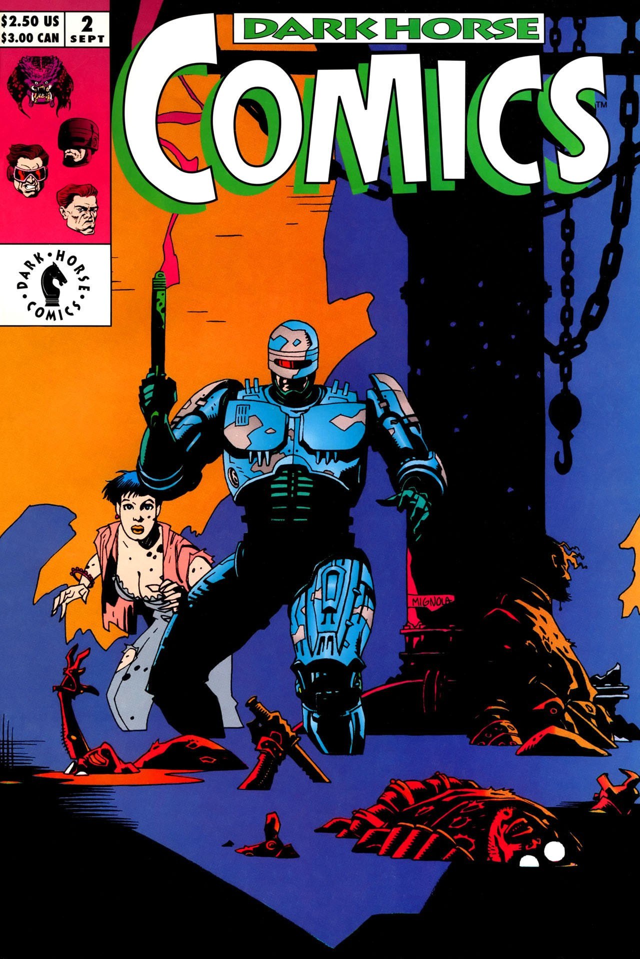 Portada ampliada de DARK HORSE COMICS