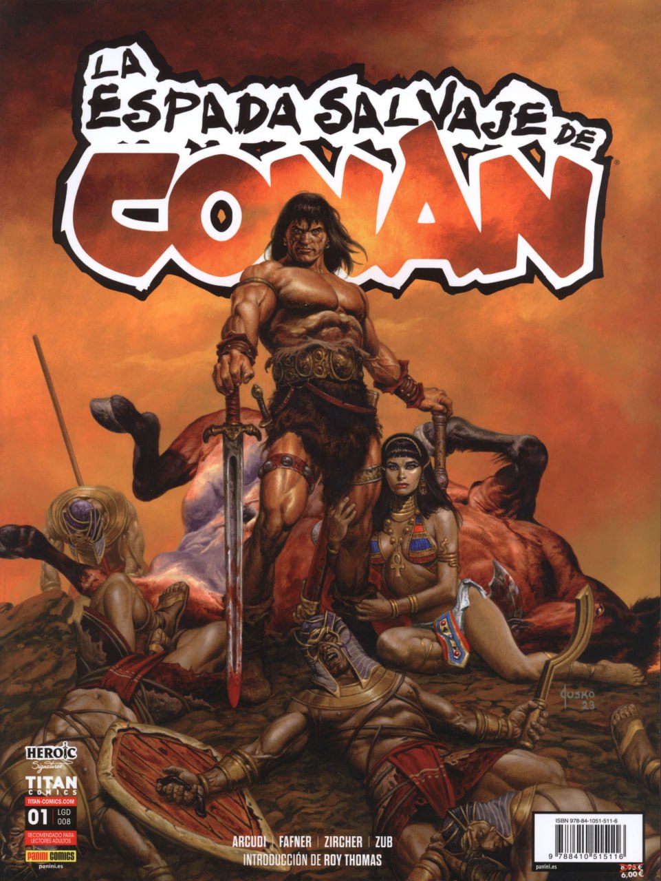 Portada ampliada de La espada salvaje de Conan