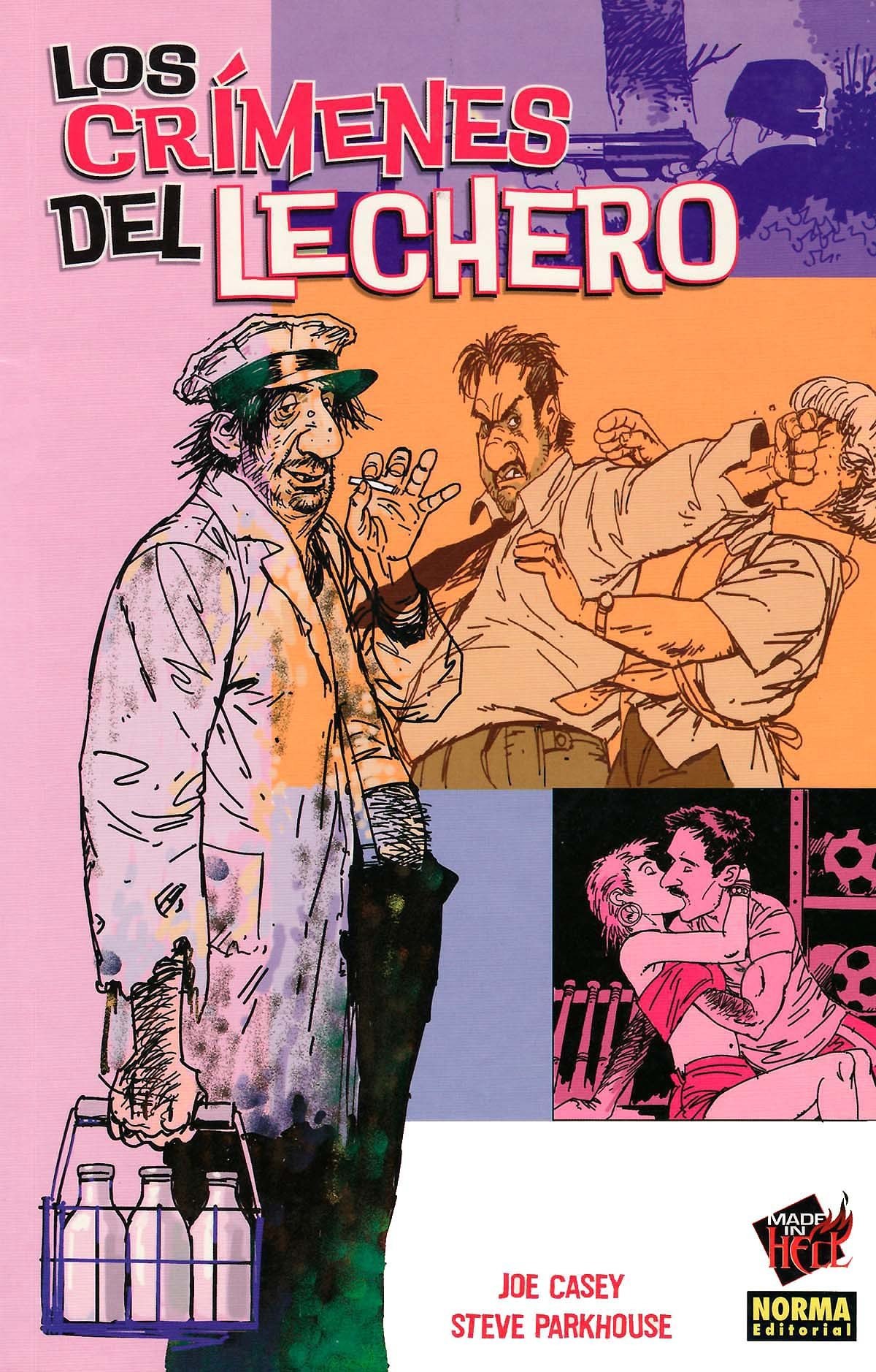 Portada ampliada de LOS CRÍMENES DEL LECHERO