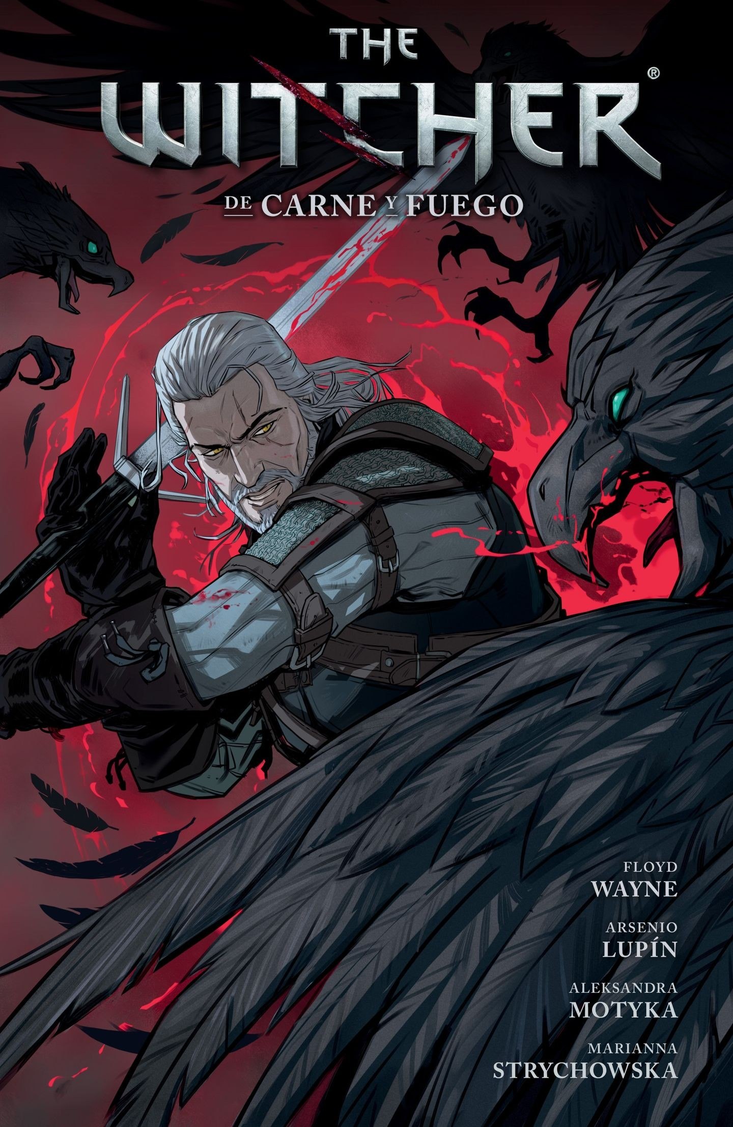 Portada ampliada de THE WITCHER DE CARNE Y FUEGO