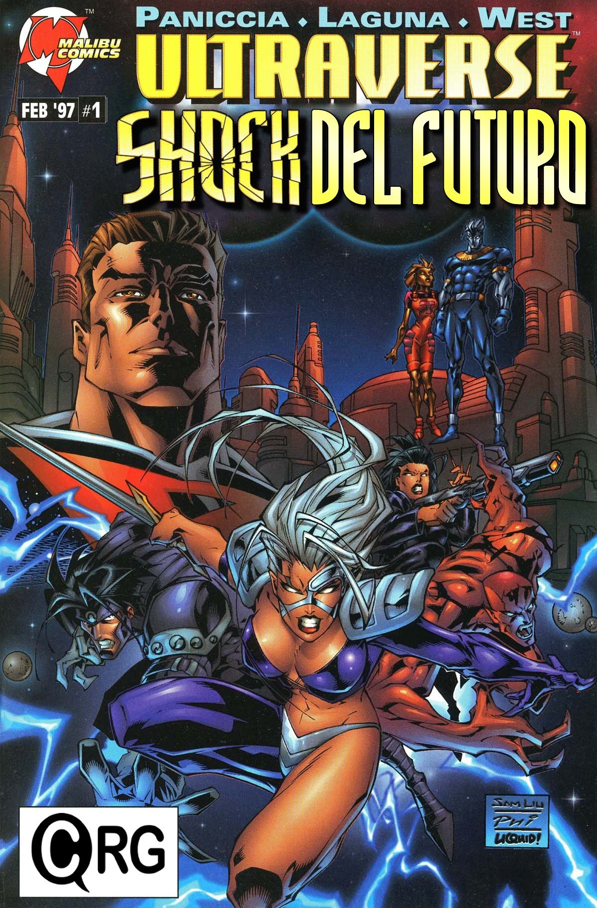 Portada ampliada de ULTRAVEERSE SHOCK DEL FUTURO