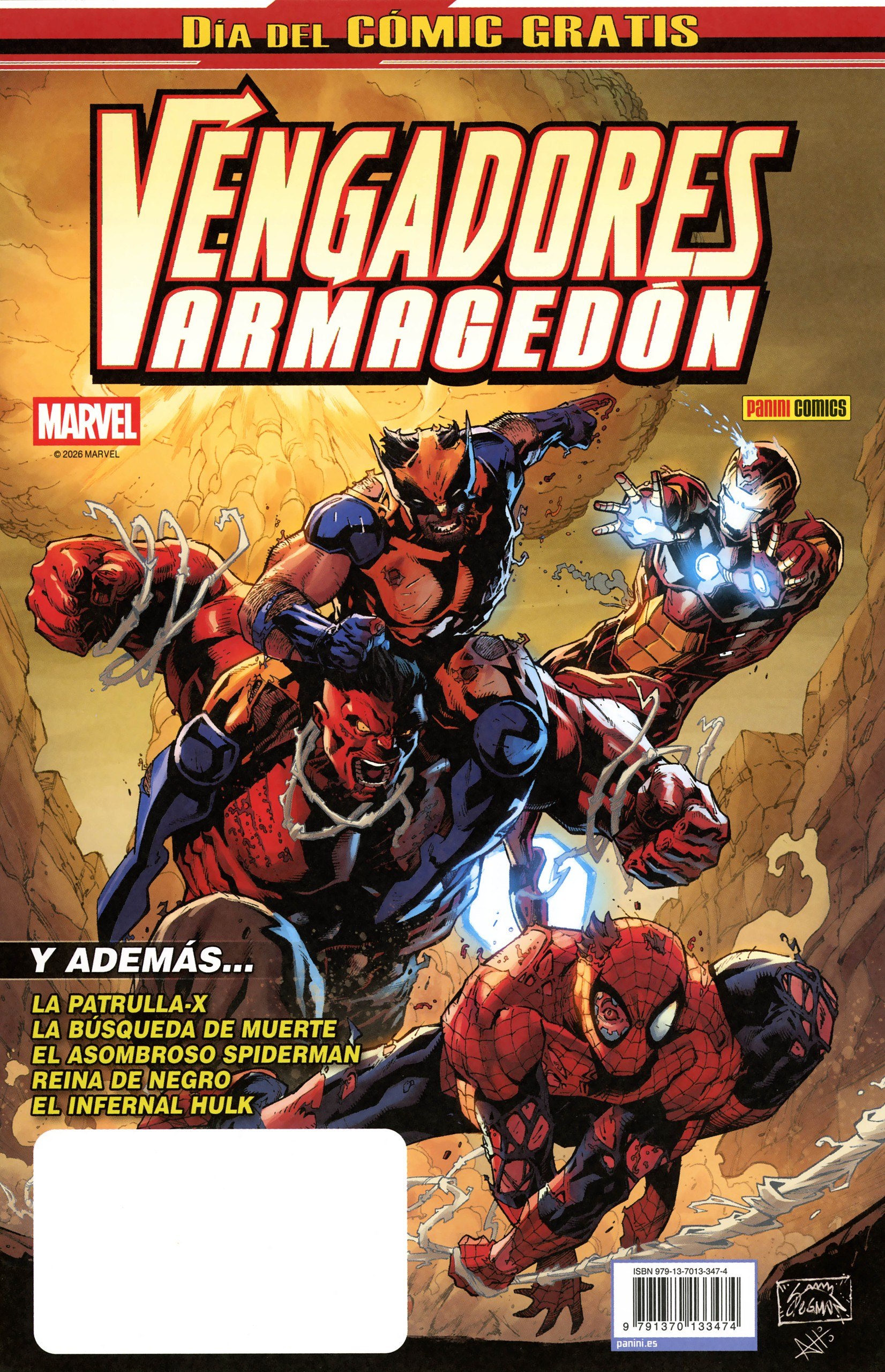 Portada ampliada de VENGADORES ARMAGEDÓN