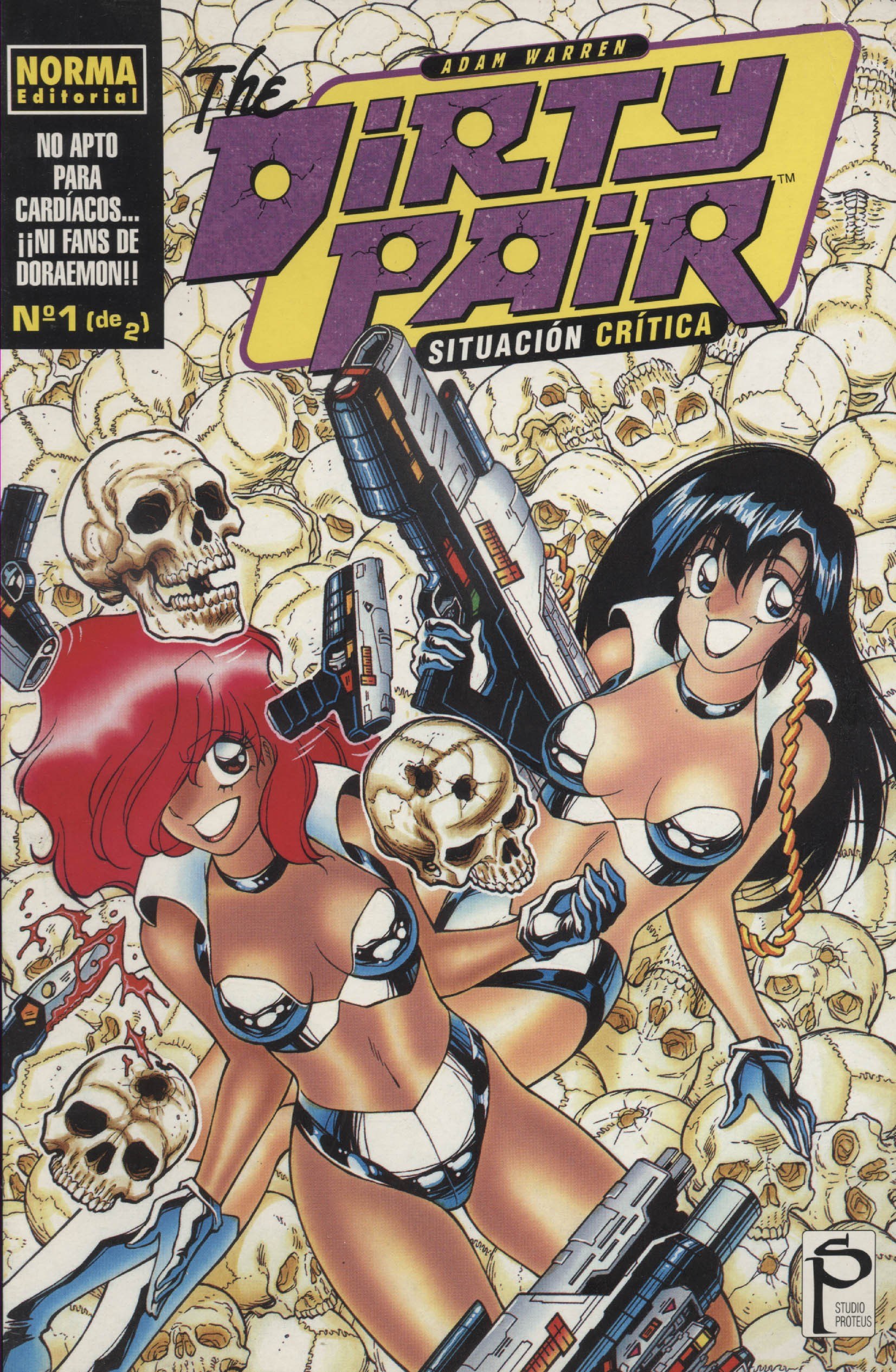 Portada ampliada de The Dirty Pair