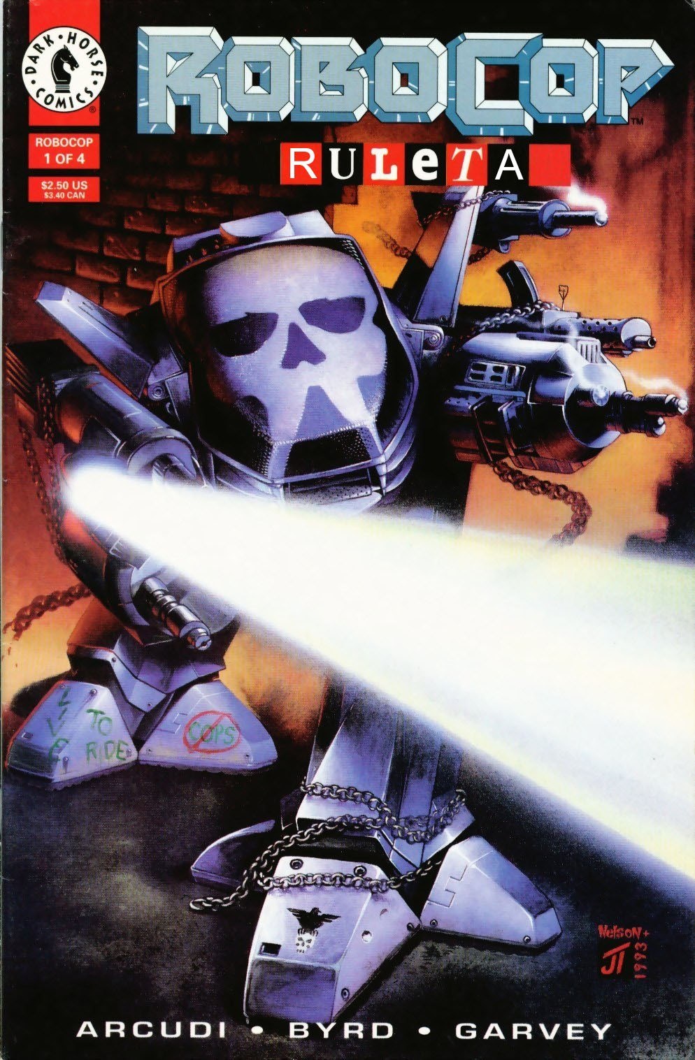 Portada ampliada de ROBOCOP RULETA