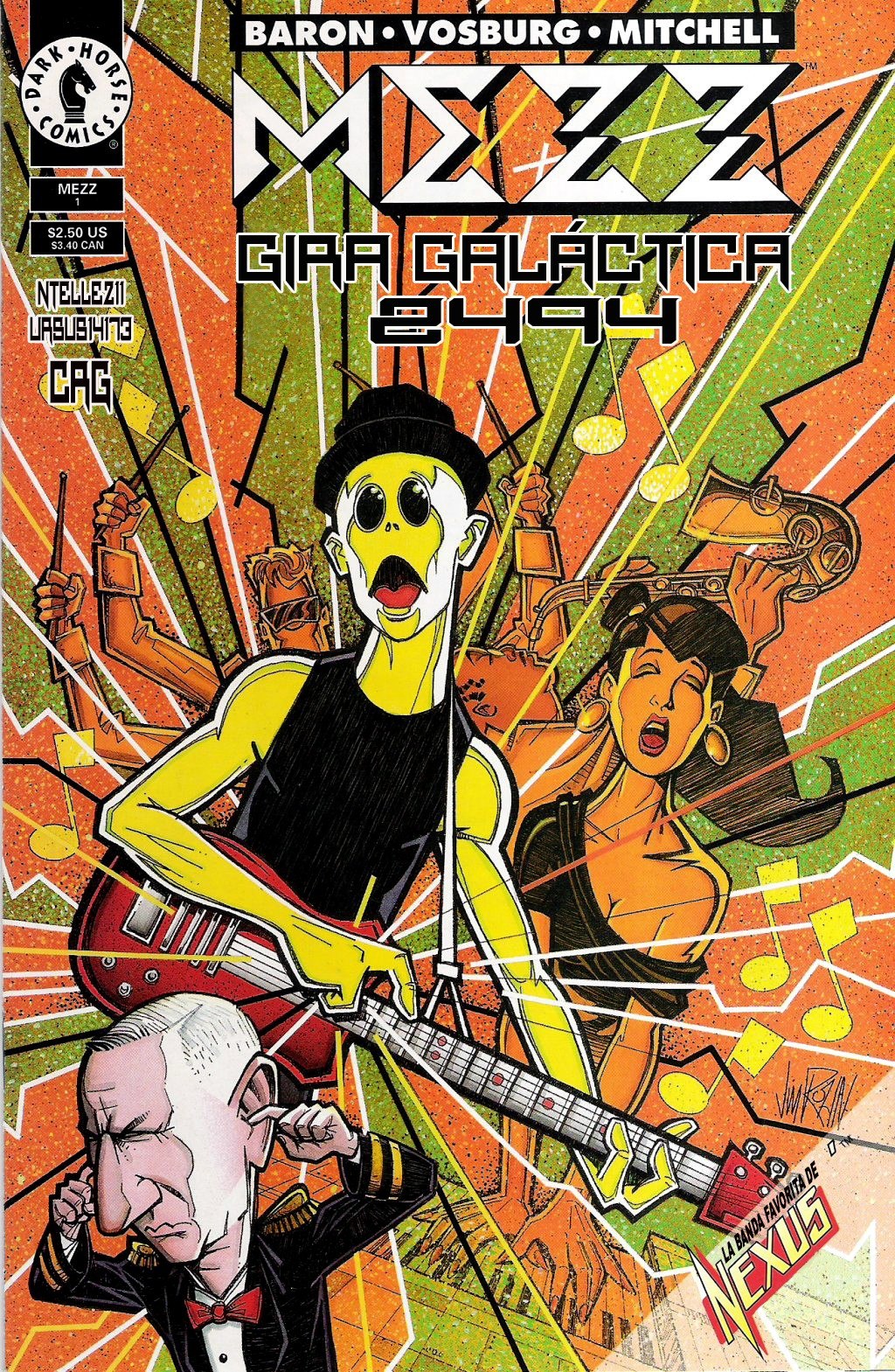 Portada ampliada de MEZZ GIRA GALÁCTICA 2494