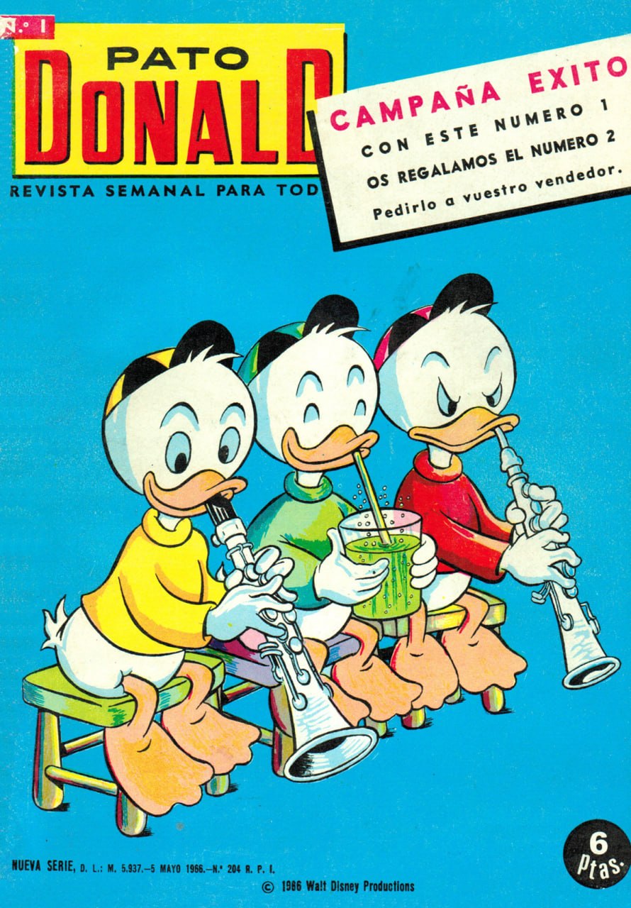 Portada ampliada de PATO DONALD