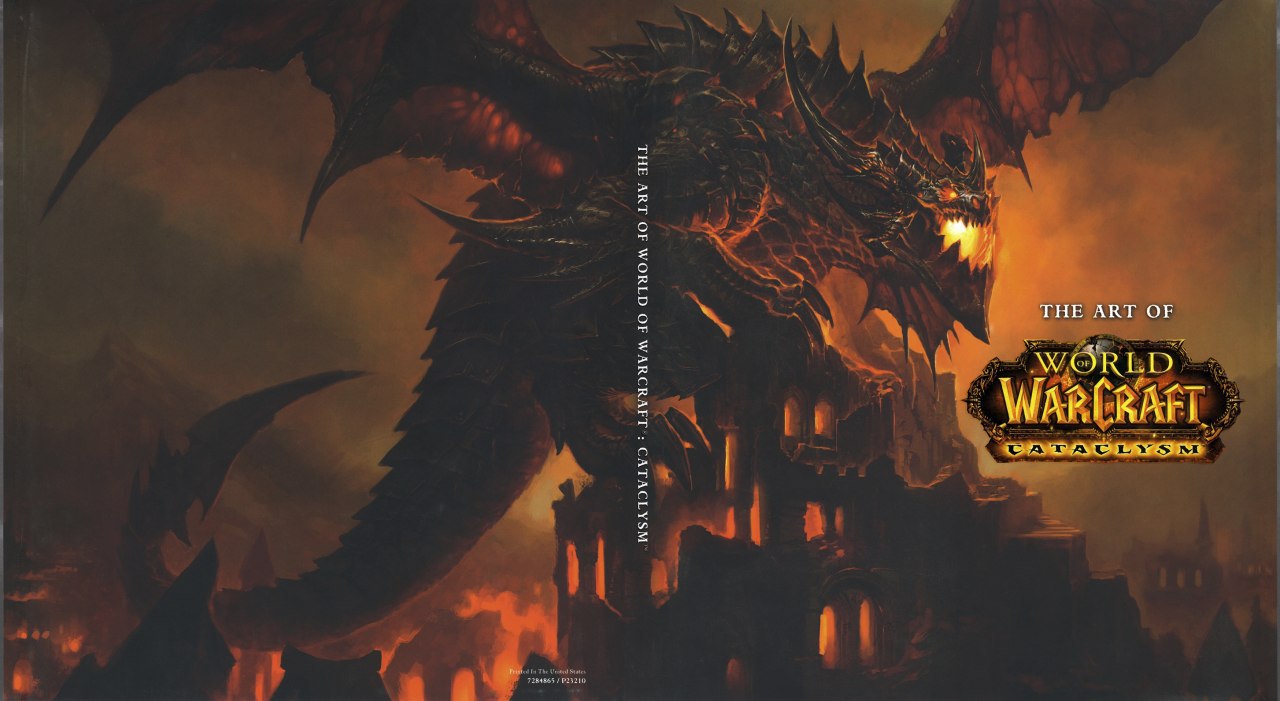 Portada ampliada de The Art of World of Warcraft: Cataclysm