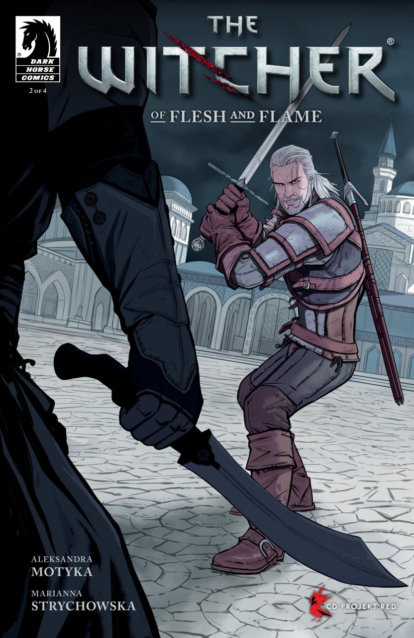 Portada ampliada de THE WITCHER OF FLESH AND FLAME
