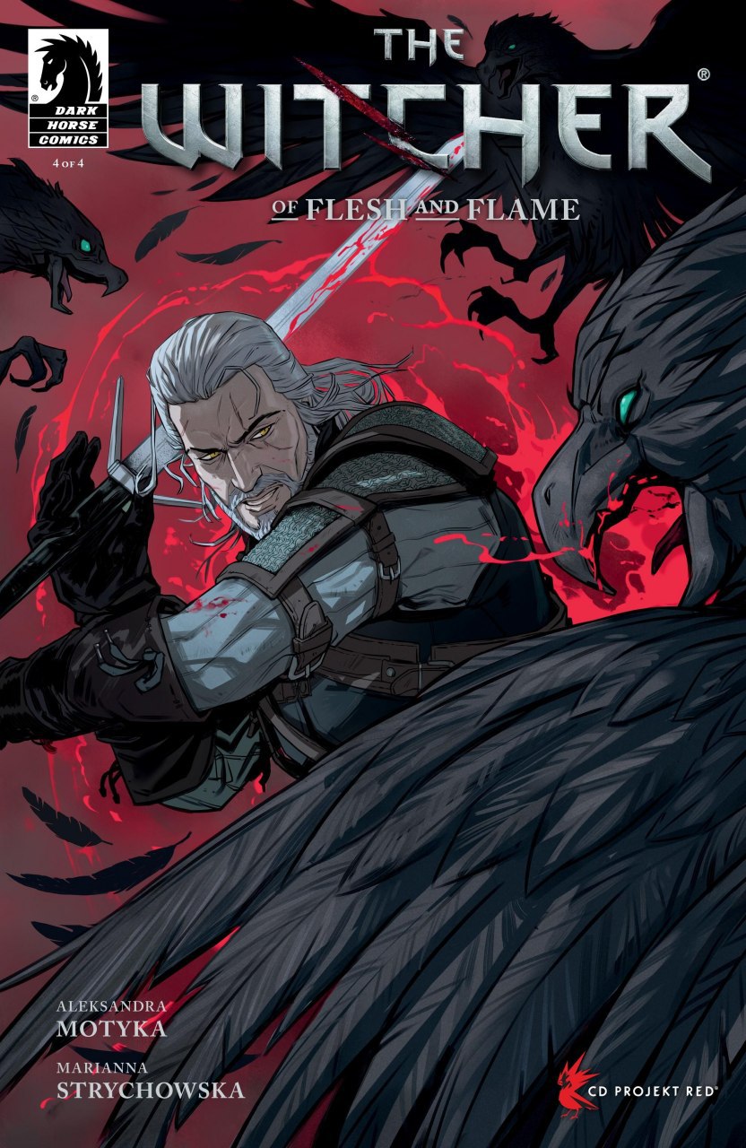 Portada ampliada de THE WITCHER OF FLESH AND FLAME
