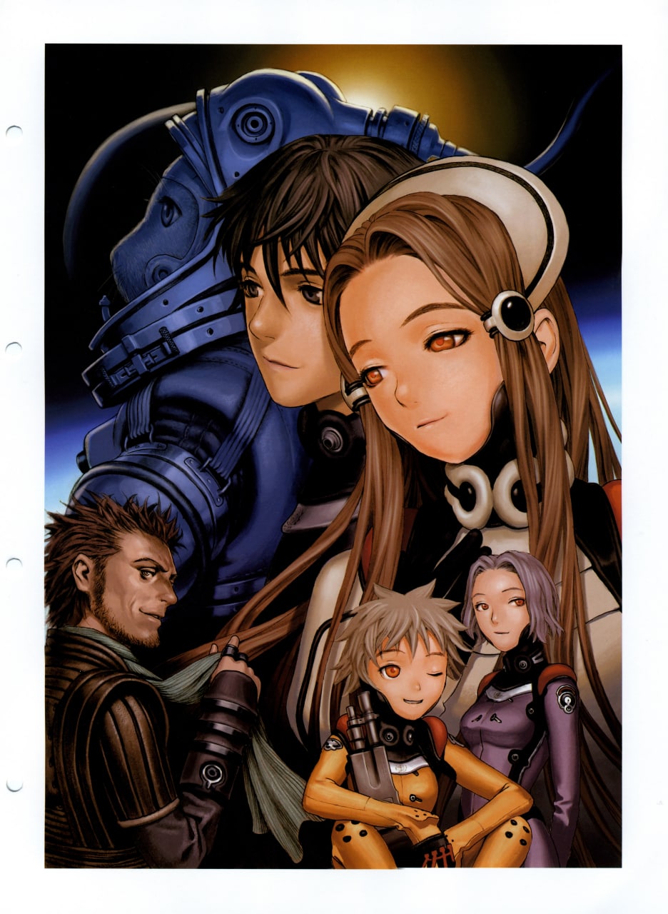 Portada ampliada de The Neon Genesis Evangelion Newtype 100% Collection (ISBN 4-04-852700-2) is a 178 page artbook in A4 format featuring stills and illustrations from the series, cast interviews/diary notes, the Neon Genesis Evangelion Proposal, and a catalog of all the episodes, many of which have been featured in the Newtype magazine, There are 100 pages are in full color (including the front and back covers) while 80 pages are black and white preproduction sketches. It originally sold in Japan for about ¥1500.