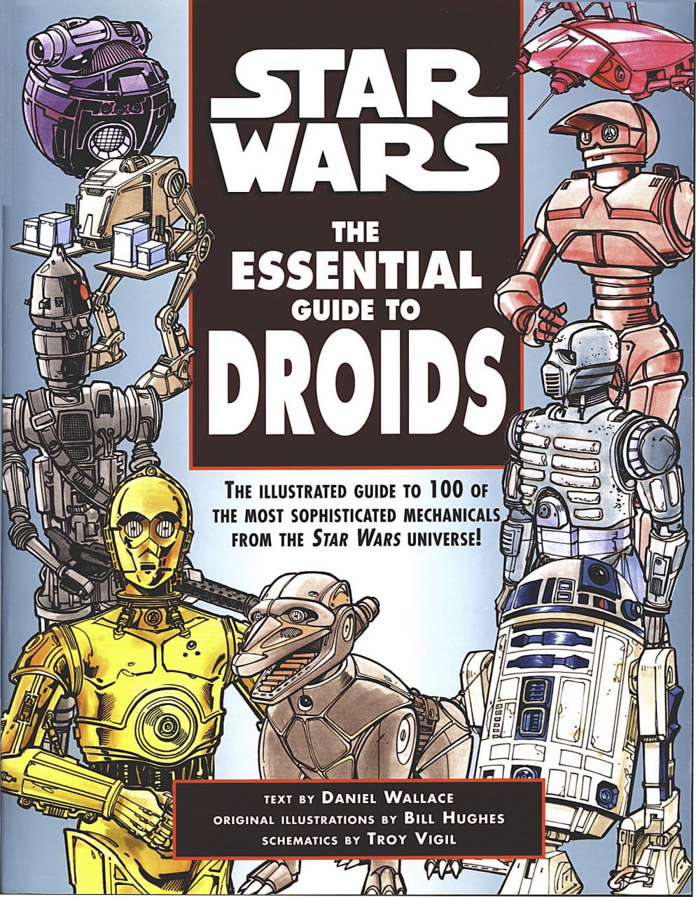 Portada ampliada de STAR WARS THE ESSENTIAL GUIDE TO DROIDS