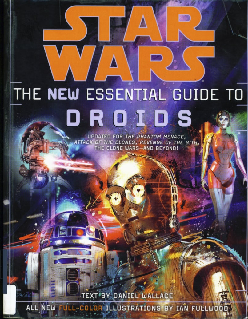 Portada ampliada de STAR WARS THE NEW ESSENTIAL GUIDE TO DROIDS