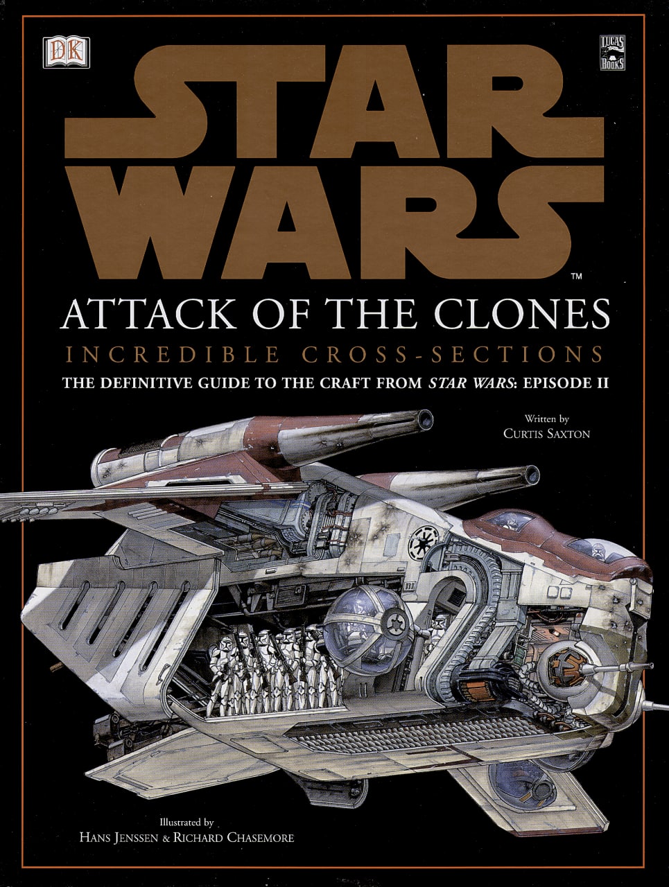Portada ampliada de STAR WARS ATTACK OF THE CLONES INCREDIBLE CROSS-SECTIONS THE DEFINITIVE GUIDE TO THE CRAFT FROM STAR WARS EPISODE II
