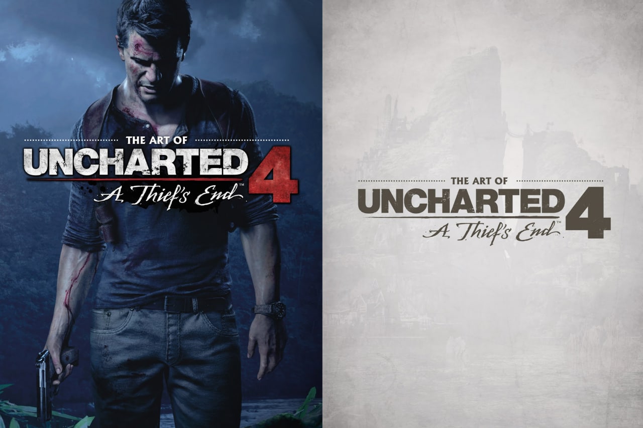 Portada ampliada de The Art of Uncharted 4: A Thief's End