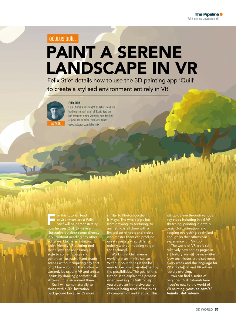 Portada ampliada de PAINT A SERENE LANDSCAPE IN VR
