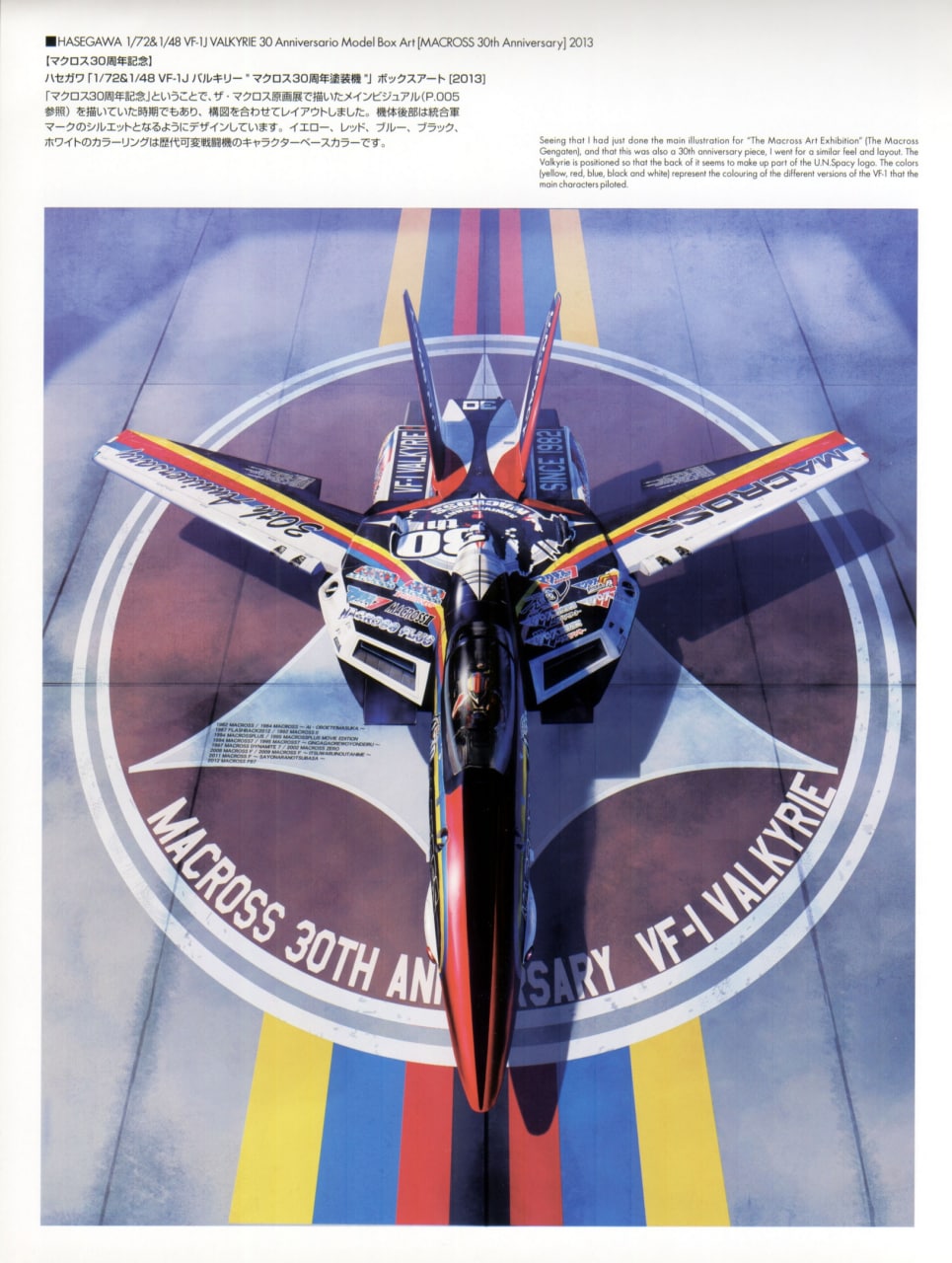 Portada ampliada de MACROSS 30TH ANNIVERSARY VF-1 VALKYRIE
