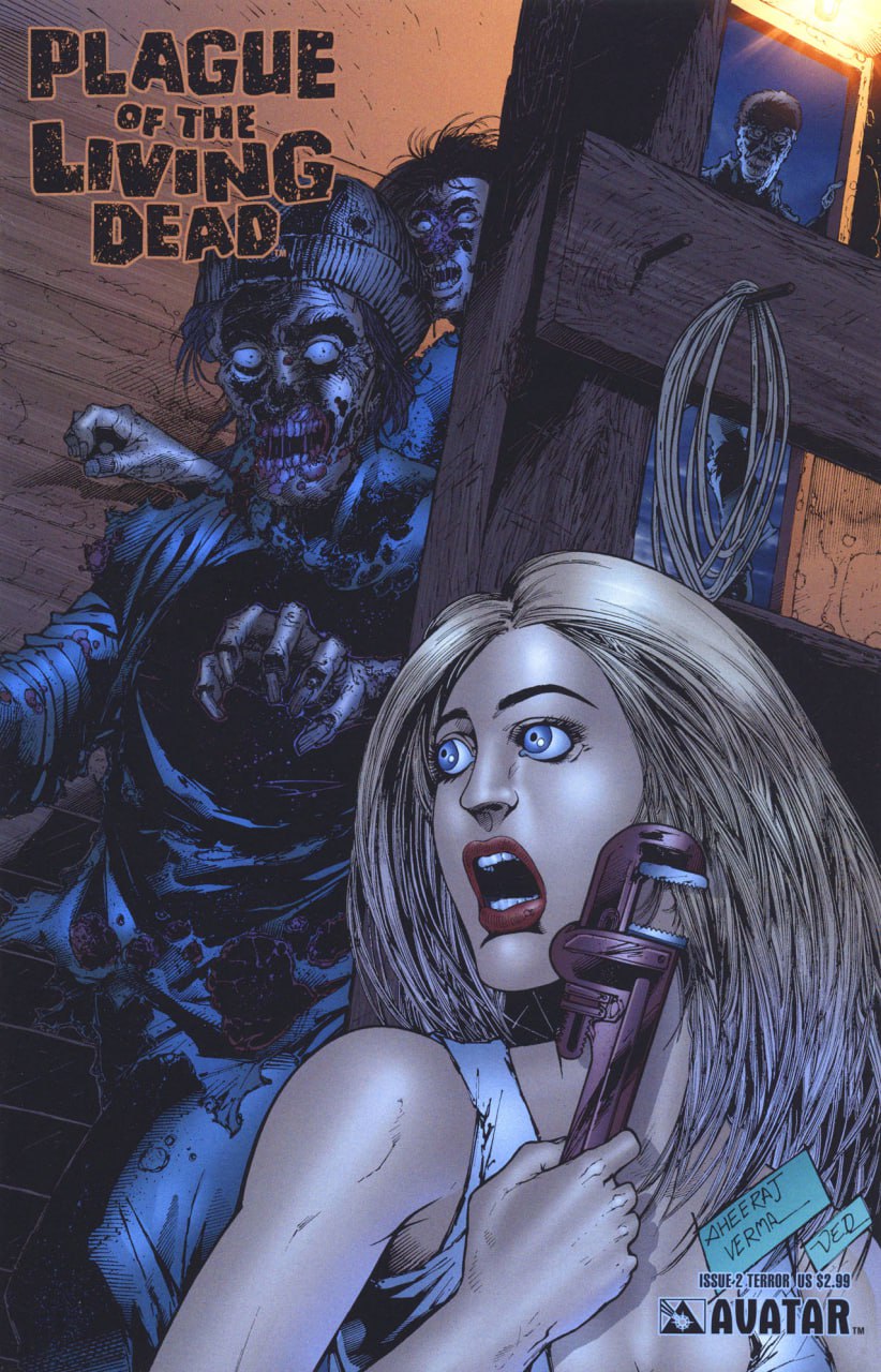 Portada ampliada de PLAGUE OF THE LIVING DEAD