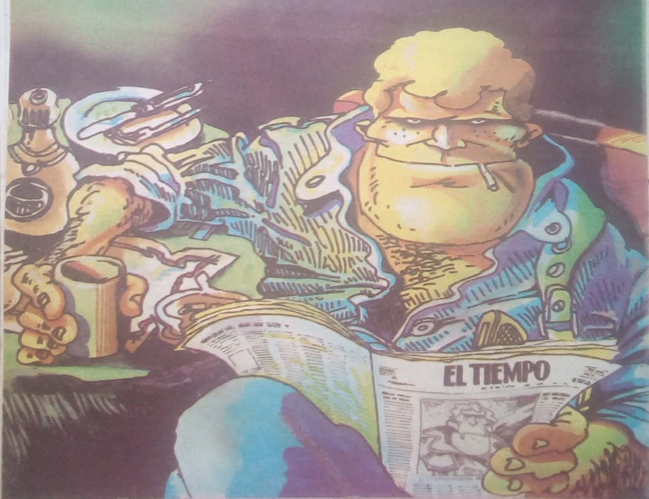 Portada ampliada de BOOGIE EL ACEITOSO A COLOR (Tiras dominicales 1991-92)
