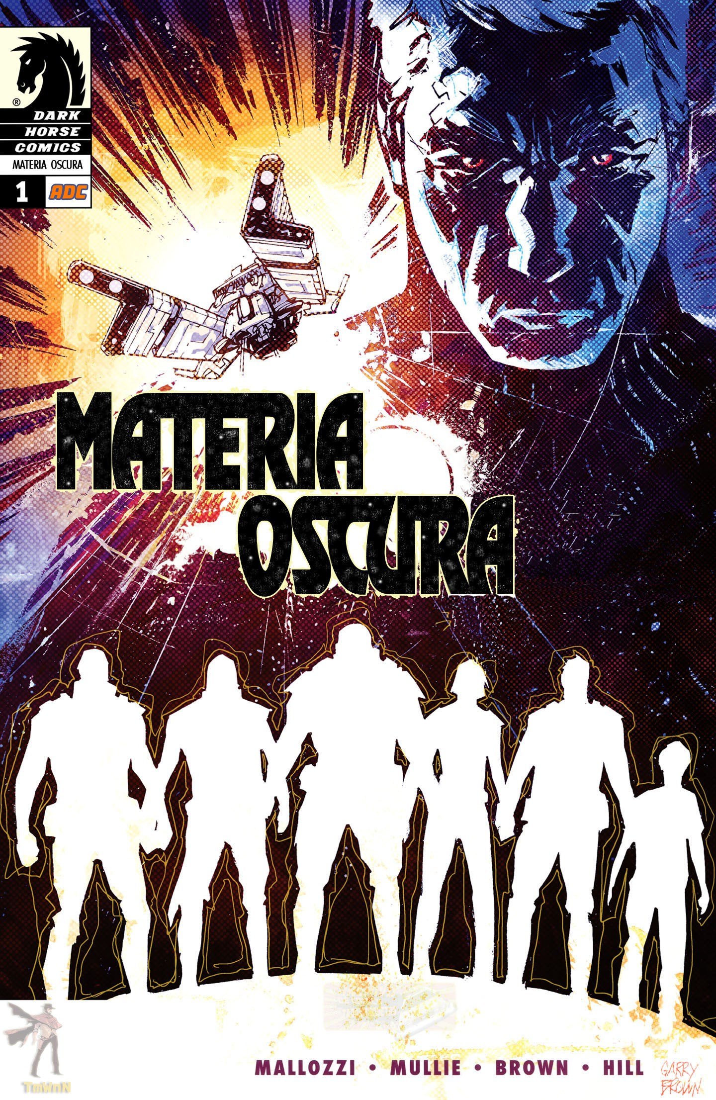 Portada ampliada de MATERIA OSCURA