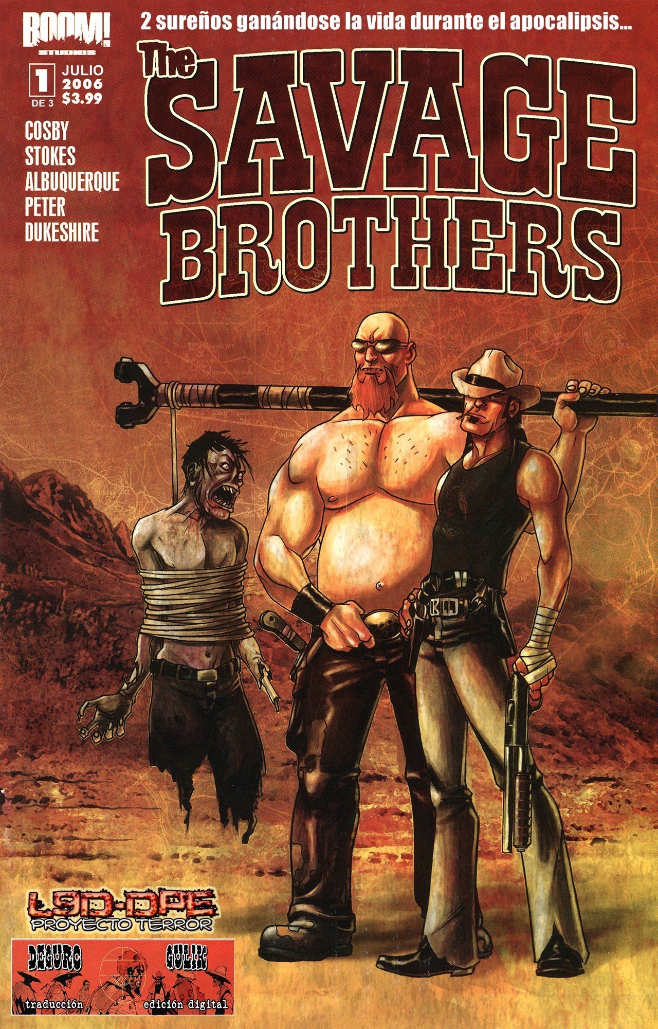 Portada ampliada de The Savage Brothers