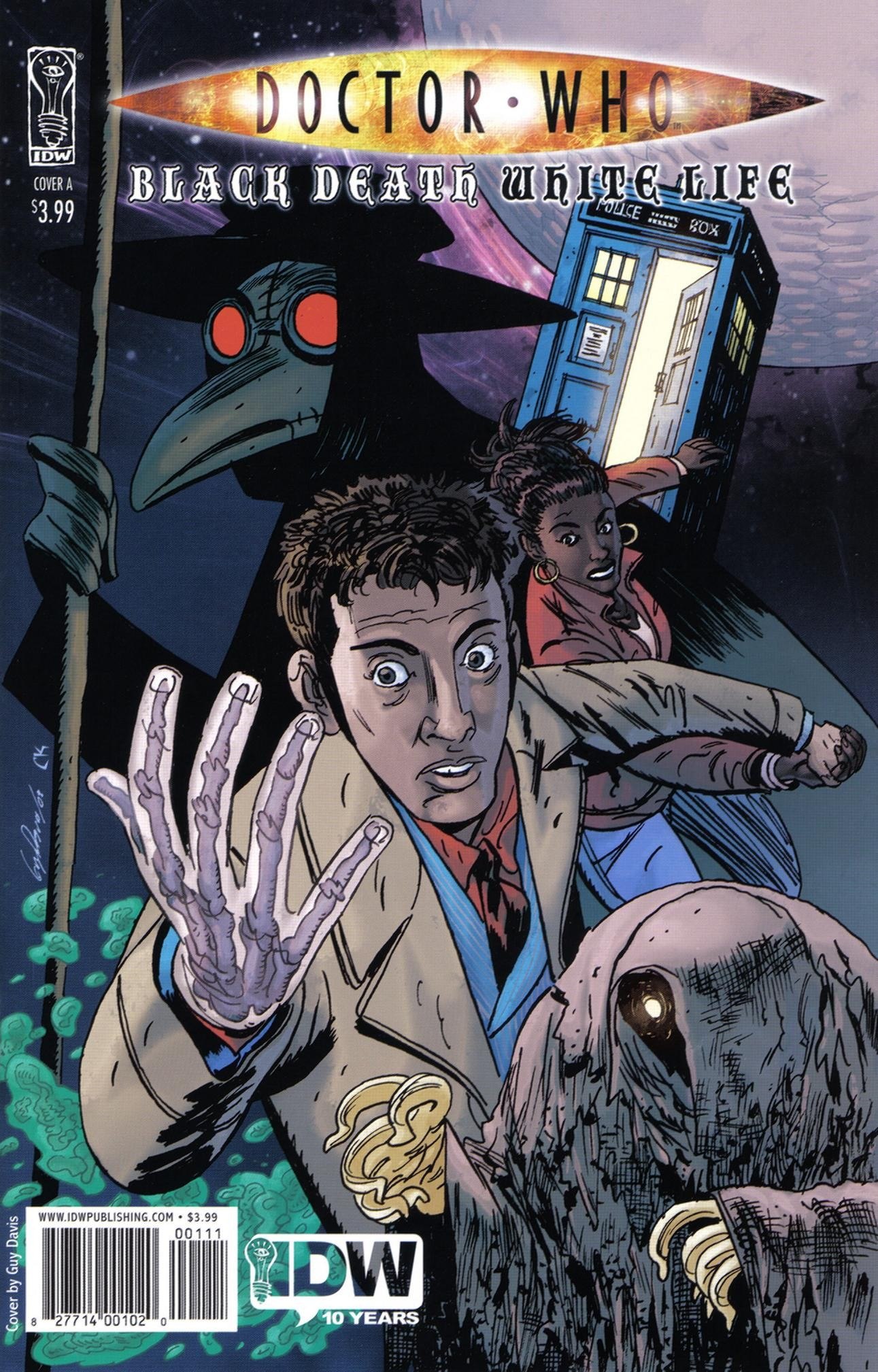 Portada ampliada de DOCTOR WHO BLACK DEATH WHITE LIFE