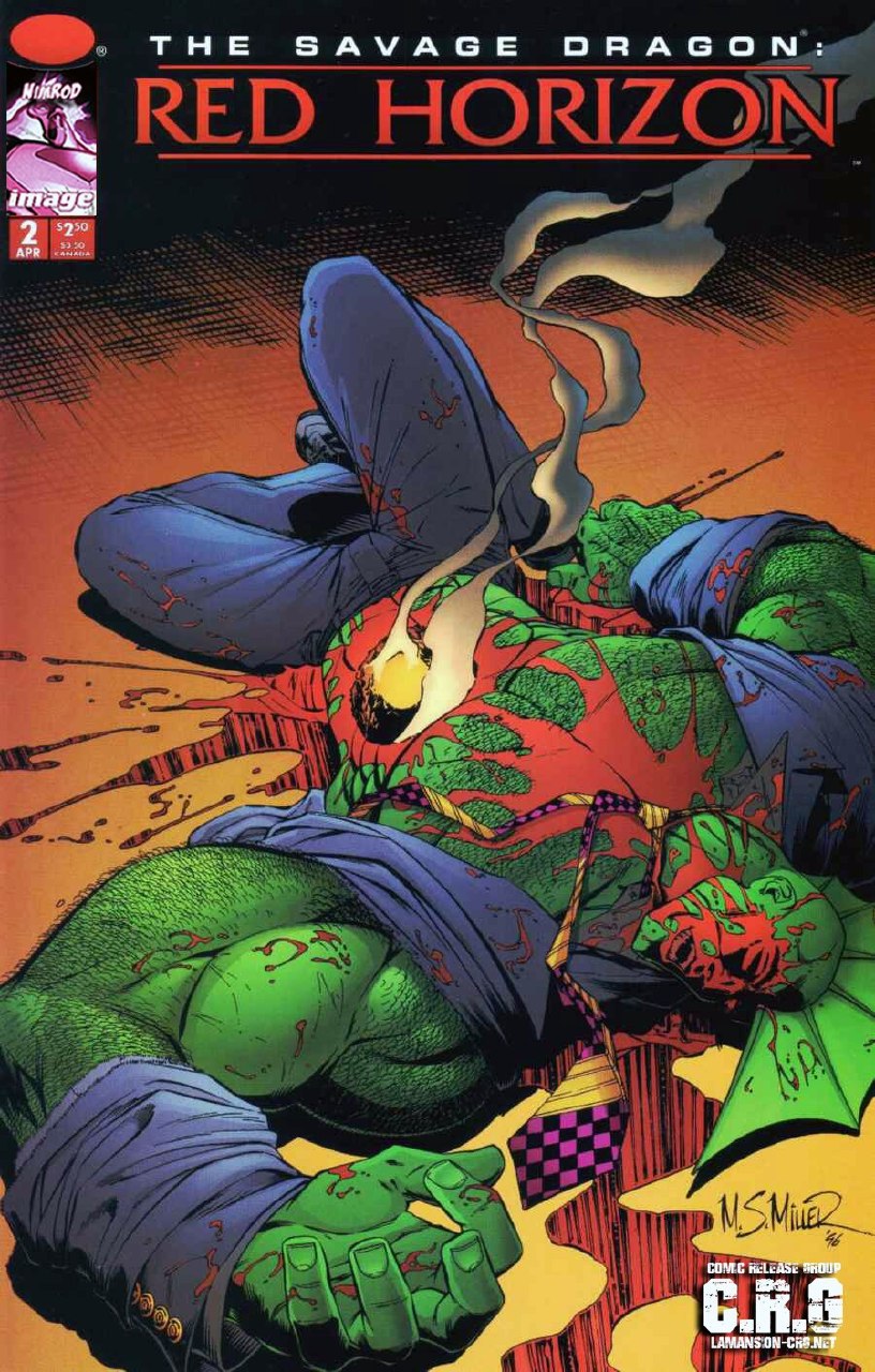 Portada ampliada de THE SAVAGE DRAGON: RED HORIZON