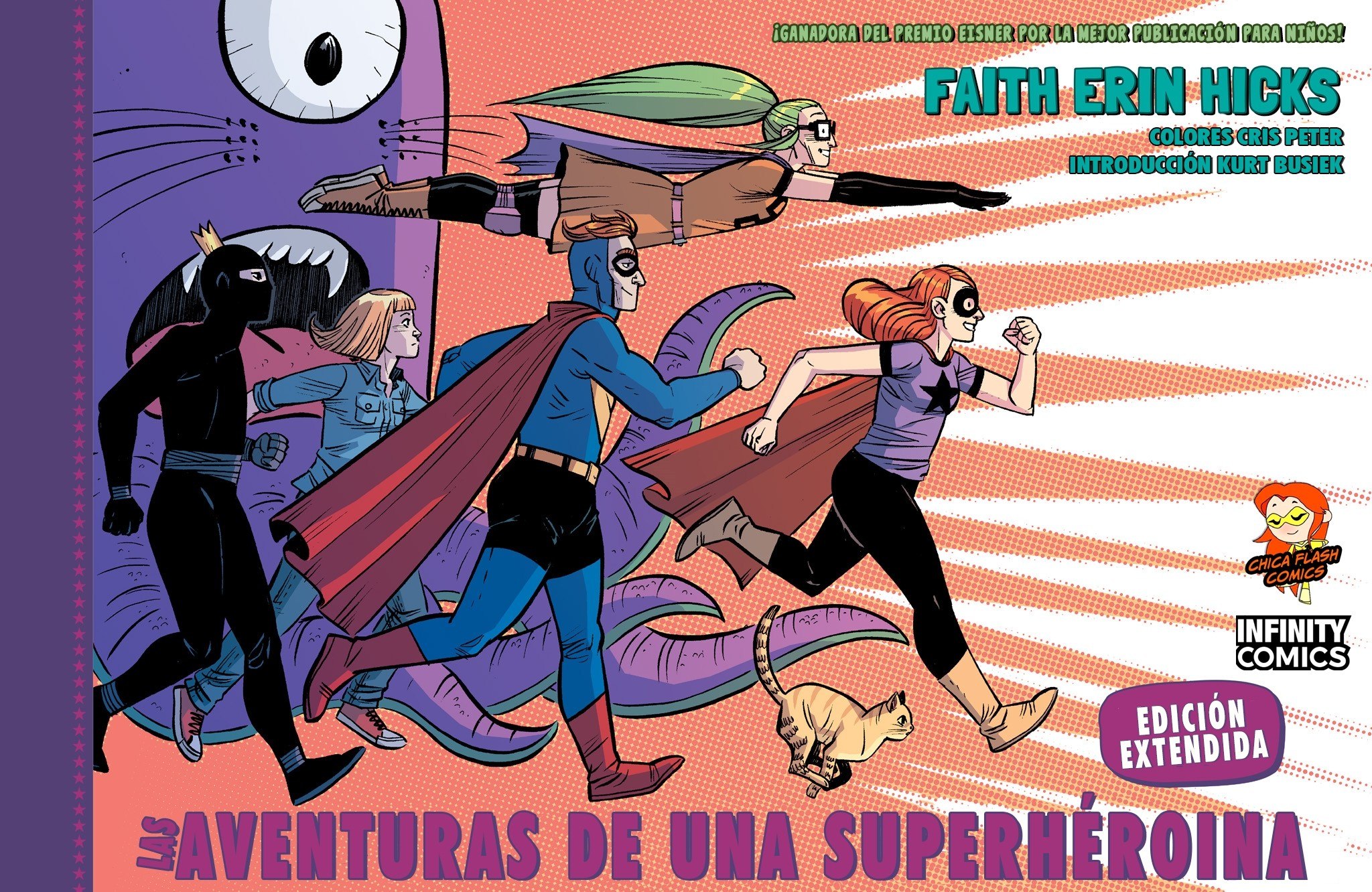 Portada ampliada de NA SUPERHÉROINA