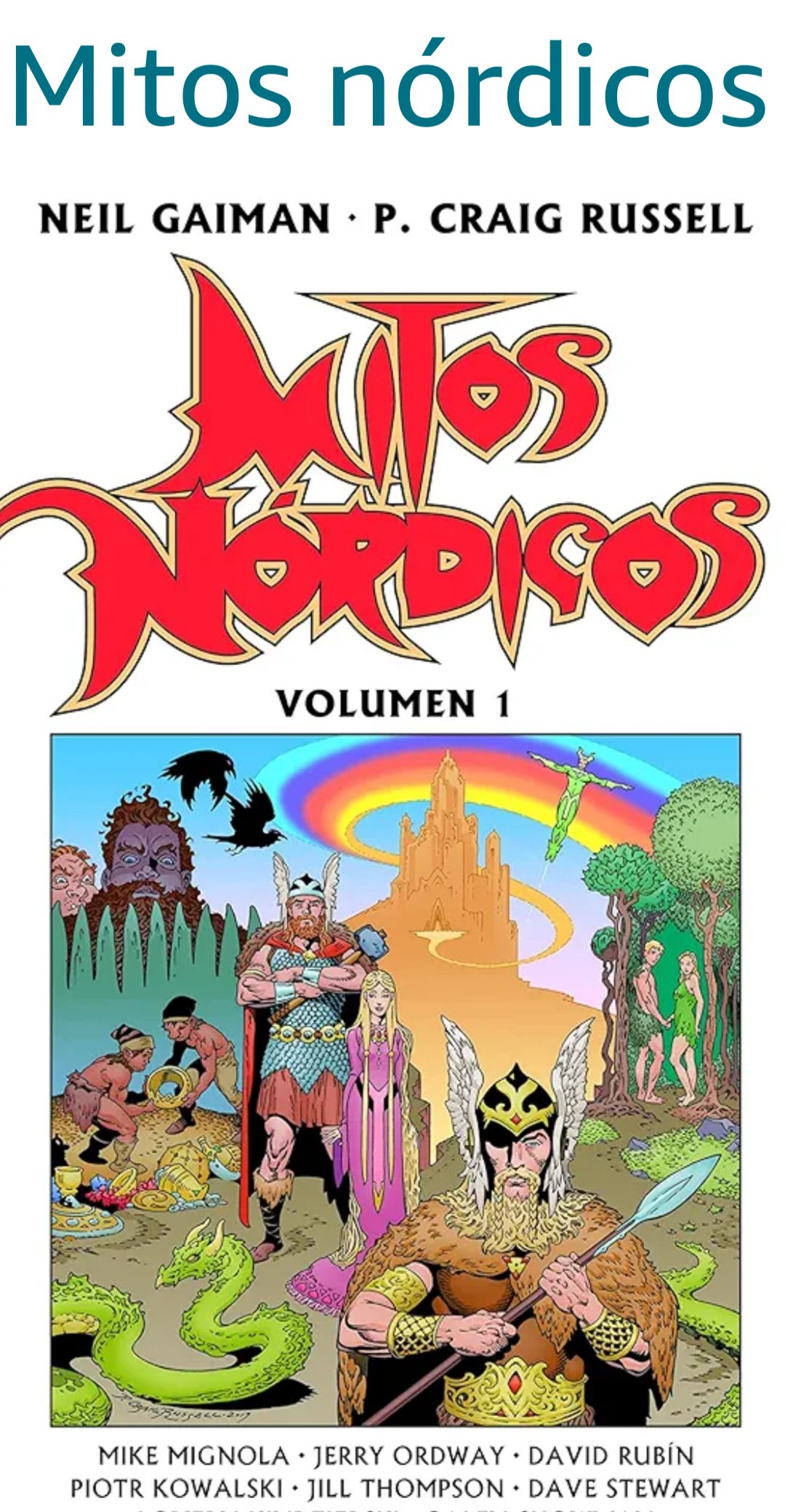 Portada ampliada de Mitos nórdicos