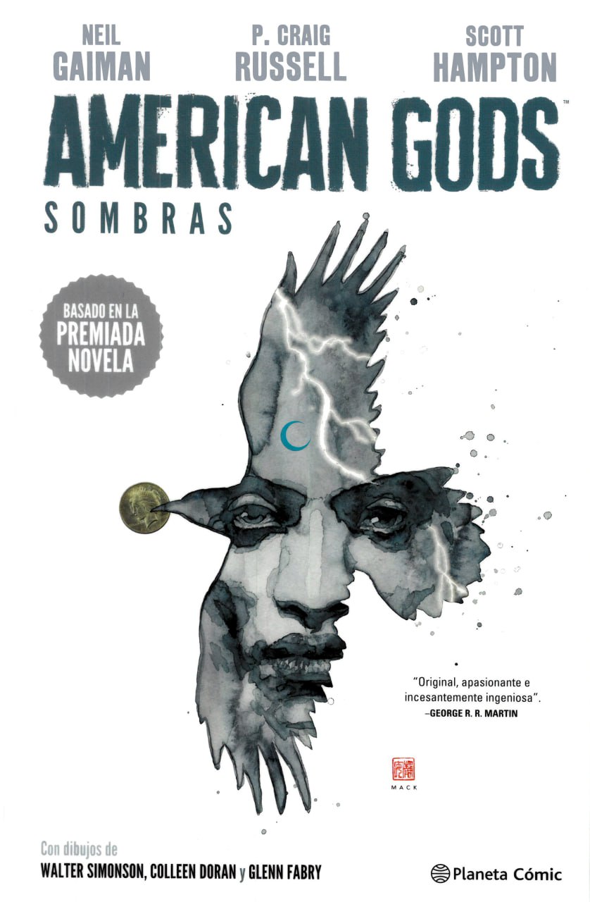 Portada ampliada de American Gods Sombras