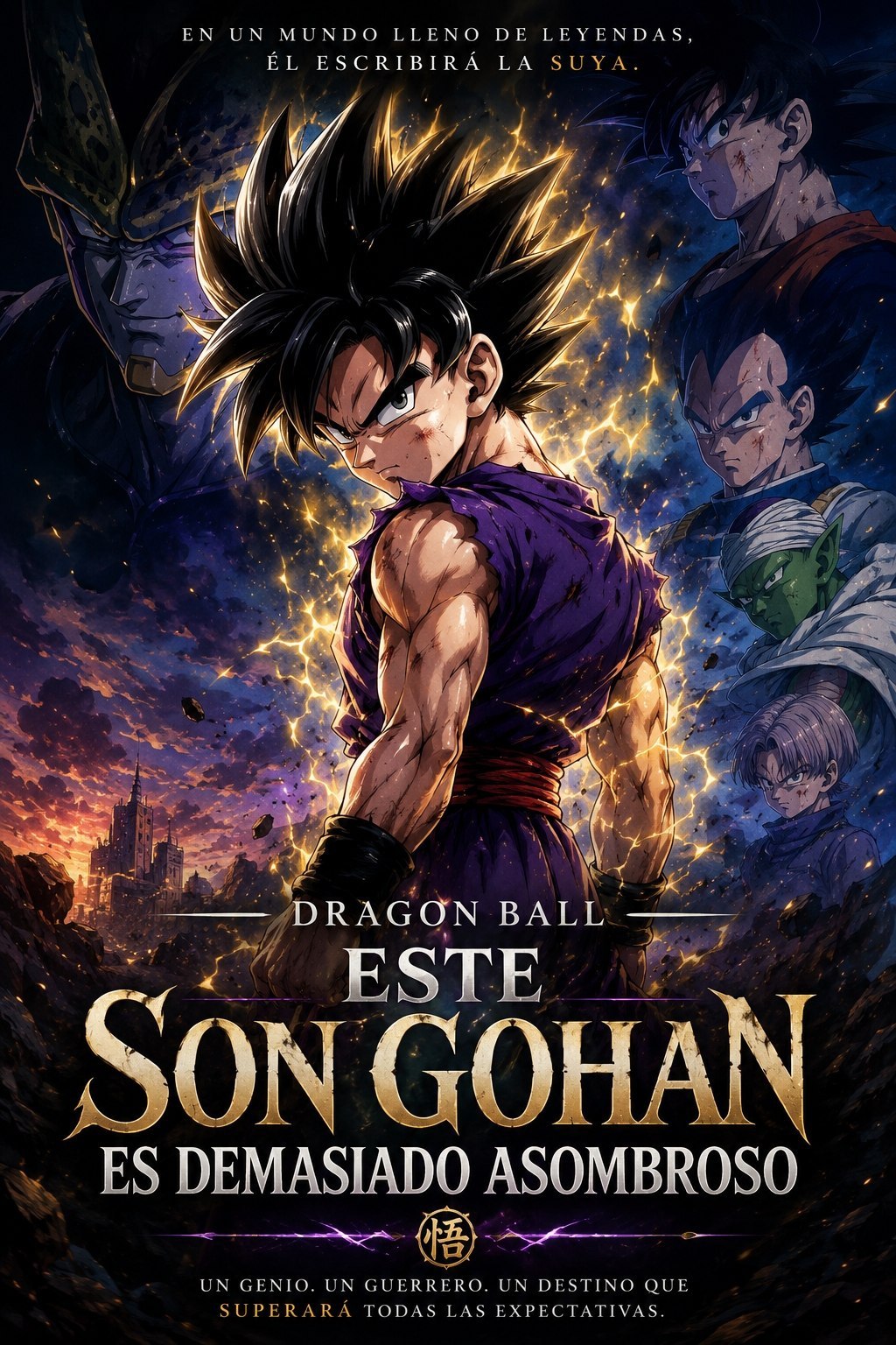 Portada ampliada de Dragon Ball Este Son Gohan es demasiado asombroso