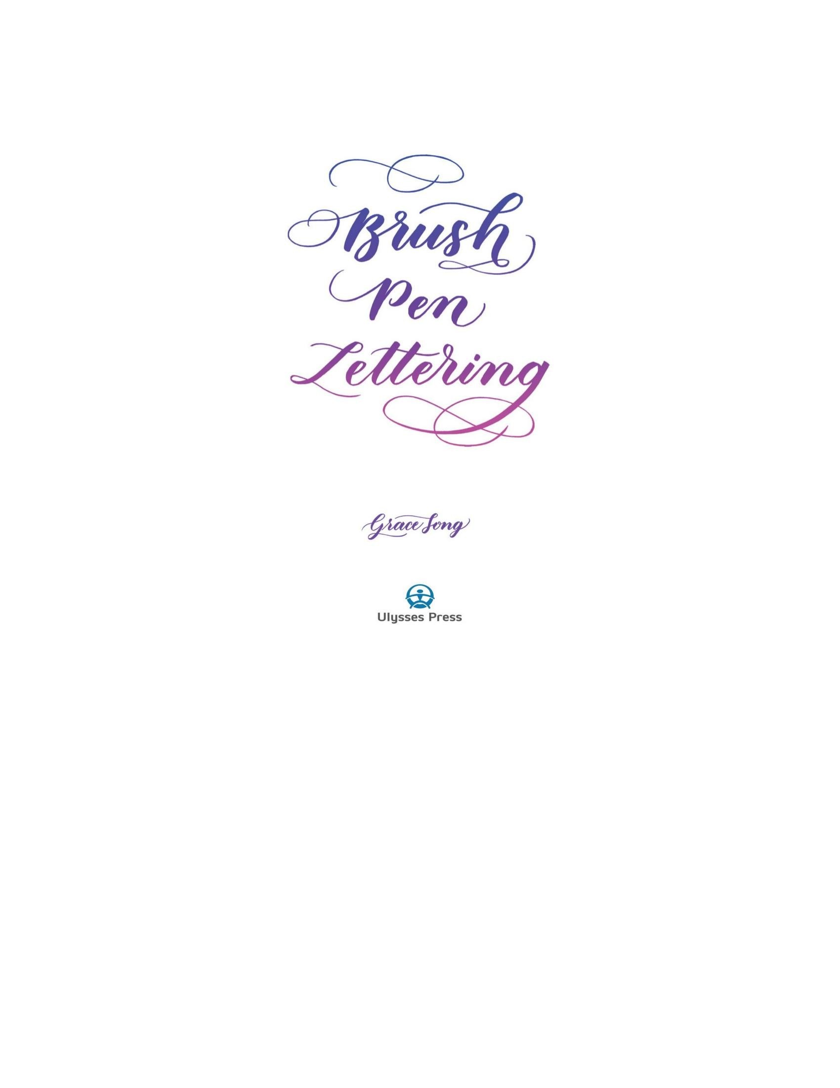 Portada ampliada de Brush Pen Lettering