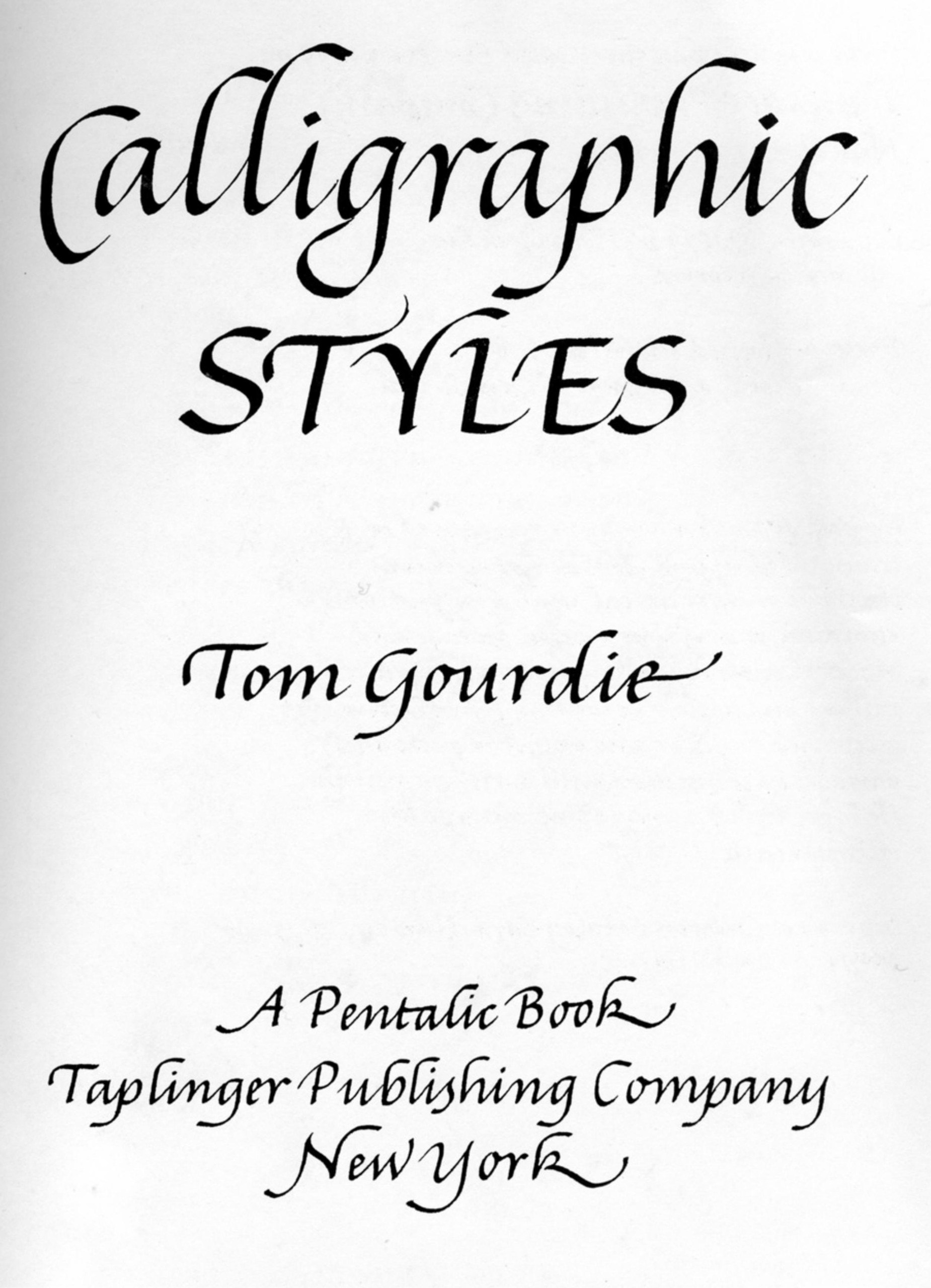 Portada ampliada de Calligraphic Styles