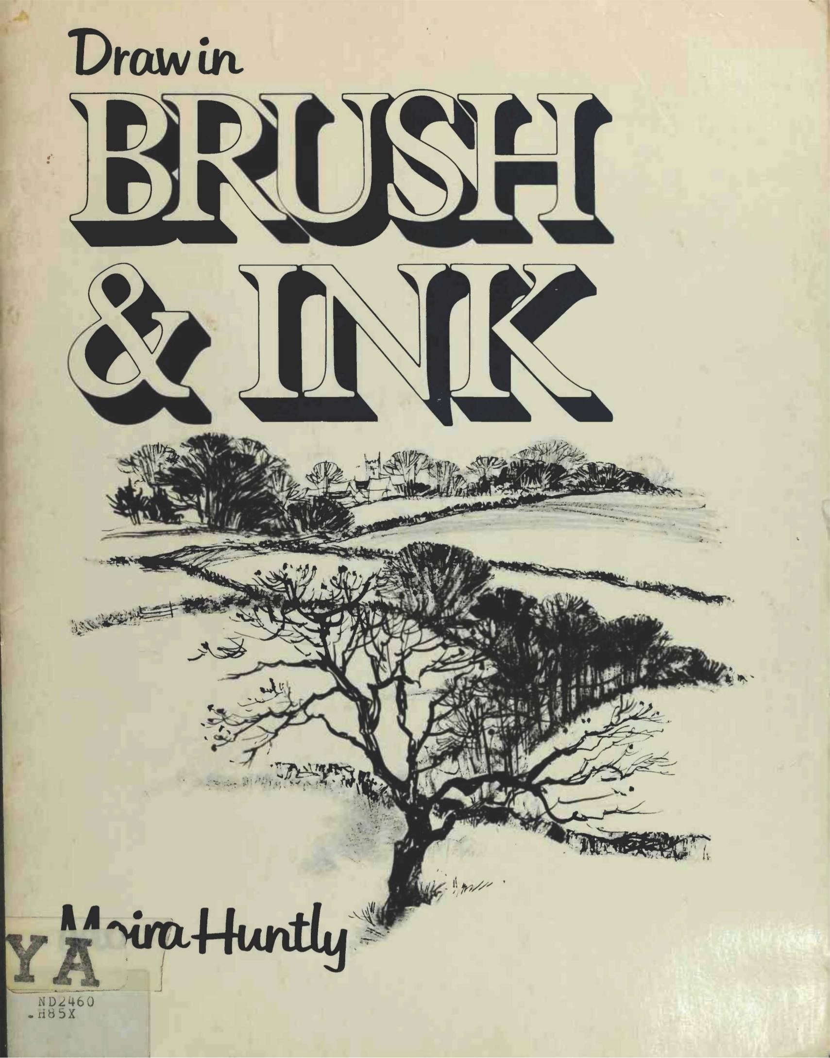 Portada ampliada de Draw in BRUSH & INK
