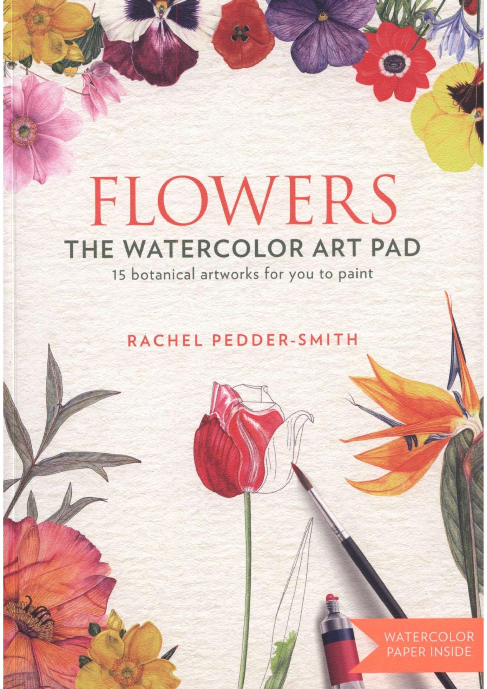 Portada ampliada de FLOWERS THE WATERCOLOR ART PAD