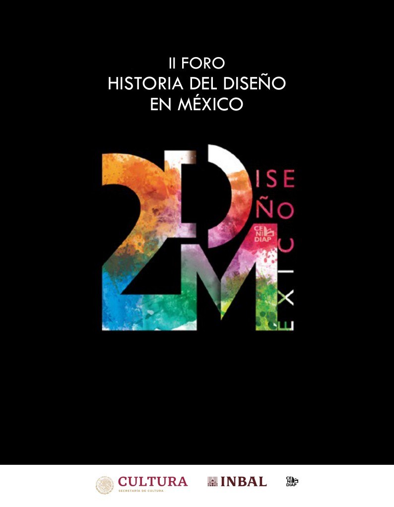 Portada ampliada de II FORO HISTORIA DEL DISEÑO EN MÉXICO