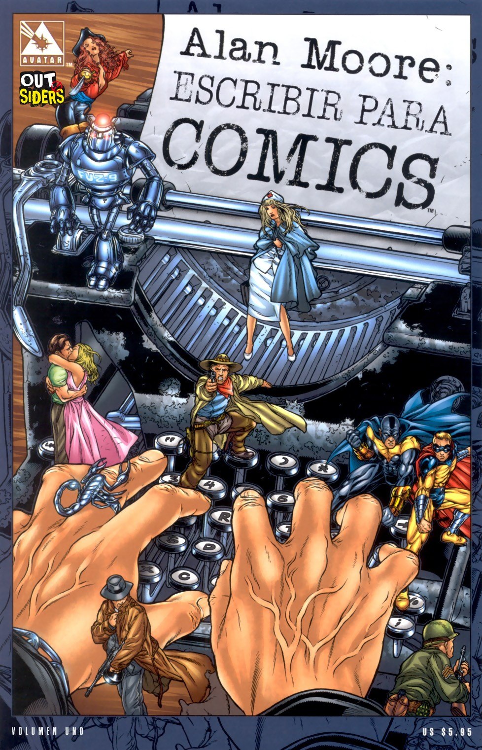 Portada ampliada de Alan Moore: Escribir para Comics